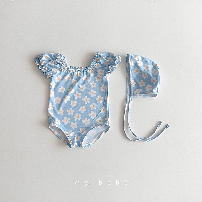 🇰🇷mybebe 泳衣+帽