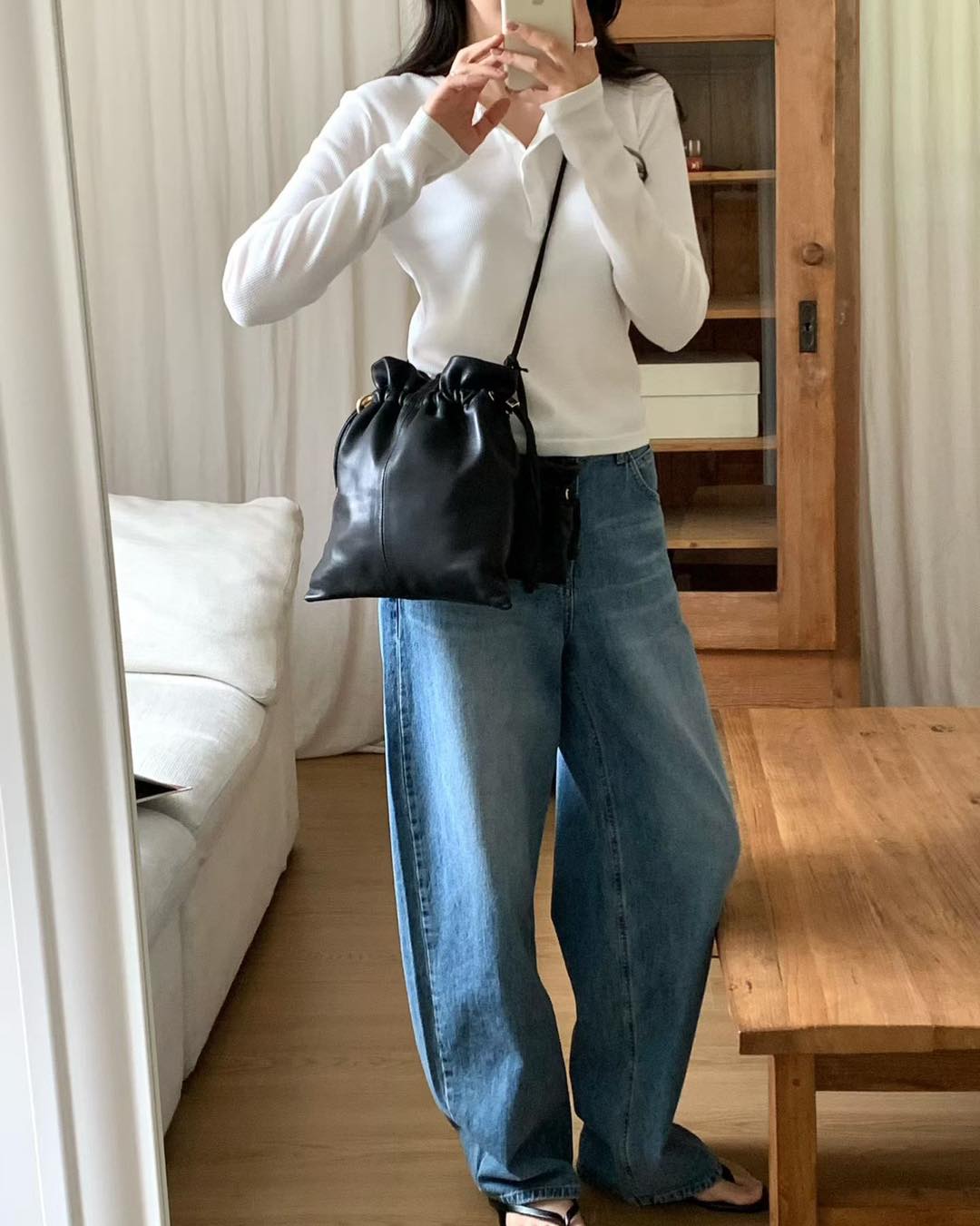 手工牛皮手袋set 