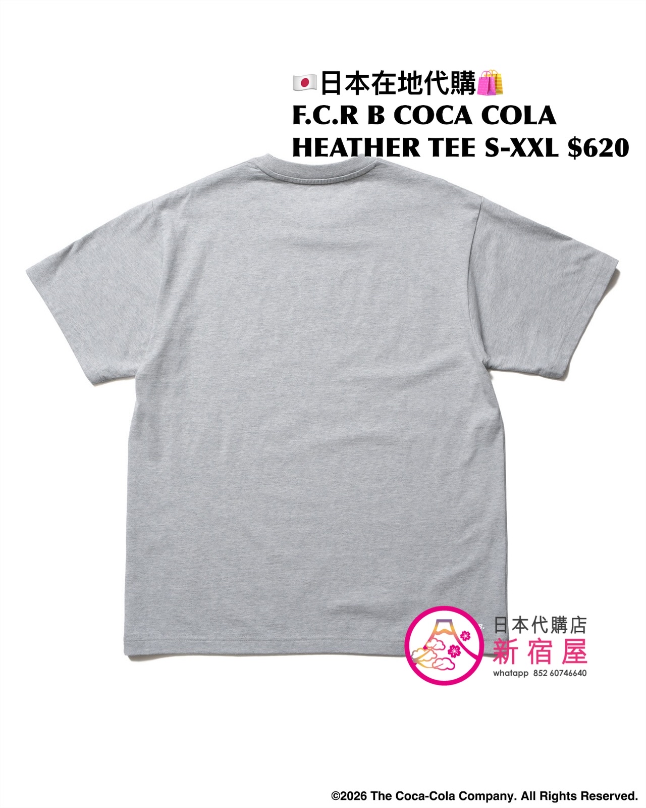 F.C.REAL BRISTOL x COCA COLA AD BANNER TEE/ MIRRO LOGO TEE/ LISTED LOGOS TEE/ HEATHER TEE 