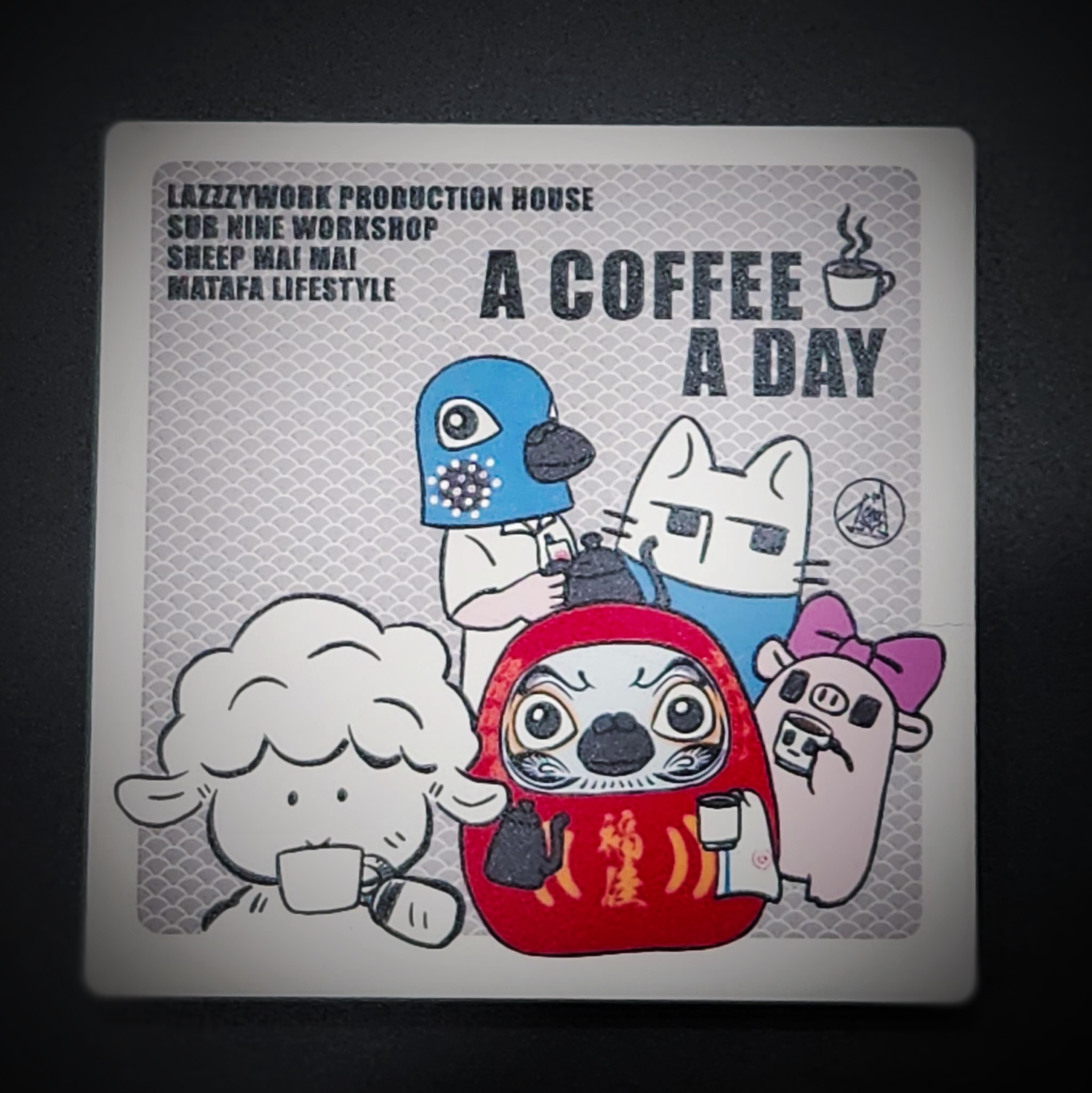 Coffee Illustration 吸水杯墊系列（支持香港創作｜硅藻土 / 陶瓷）