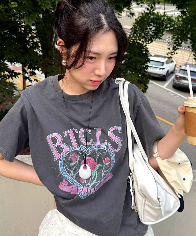 🇰🇷訂購｜BITTER CELLS 25SS｜Glassy Rose Pigment Tee | AnyNOID