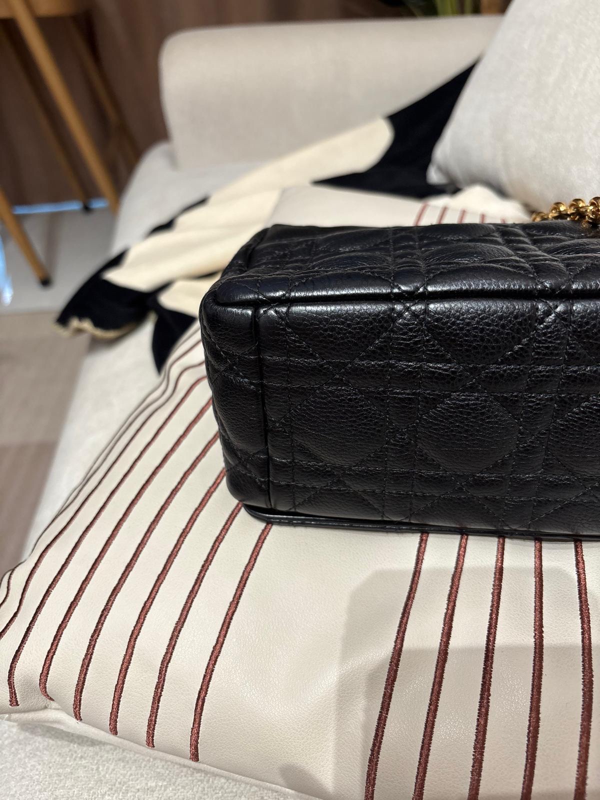 Dior Caro Medium Calfskin 100%Authentic, 95%New ✅Dust bag