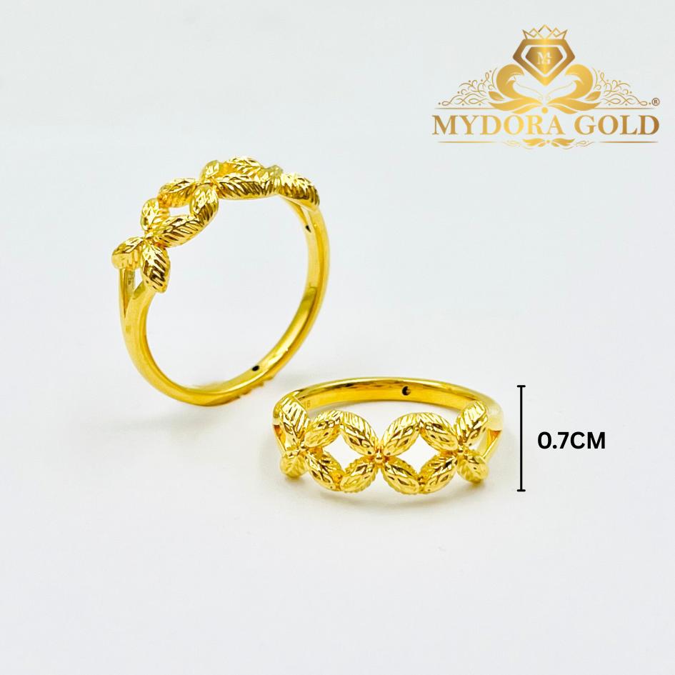 MYDORA Cincin Bunga Marrisa Minimalist (5G) l EMAS 916/22K