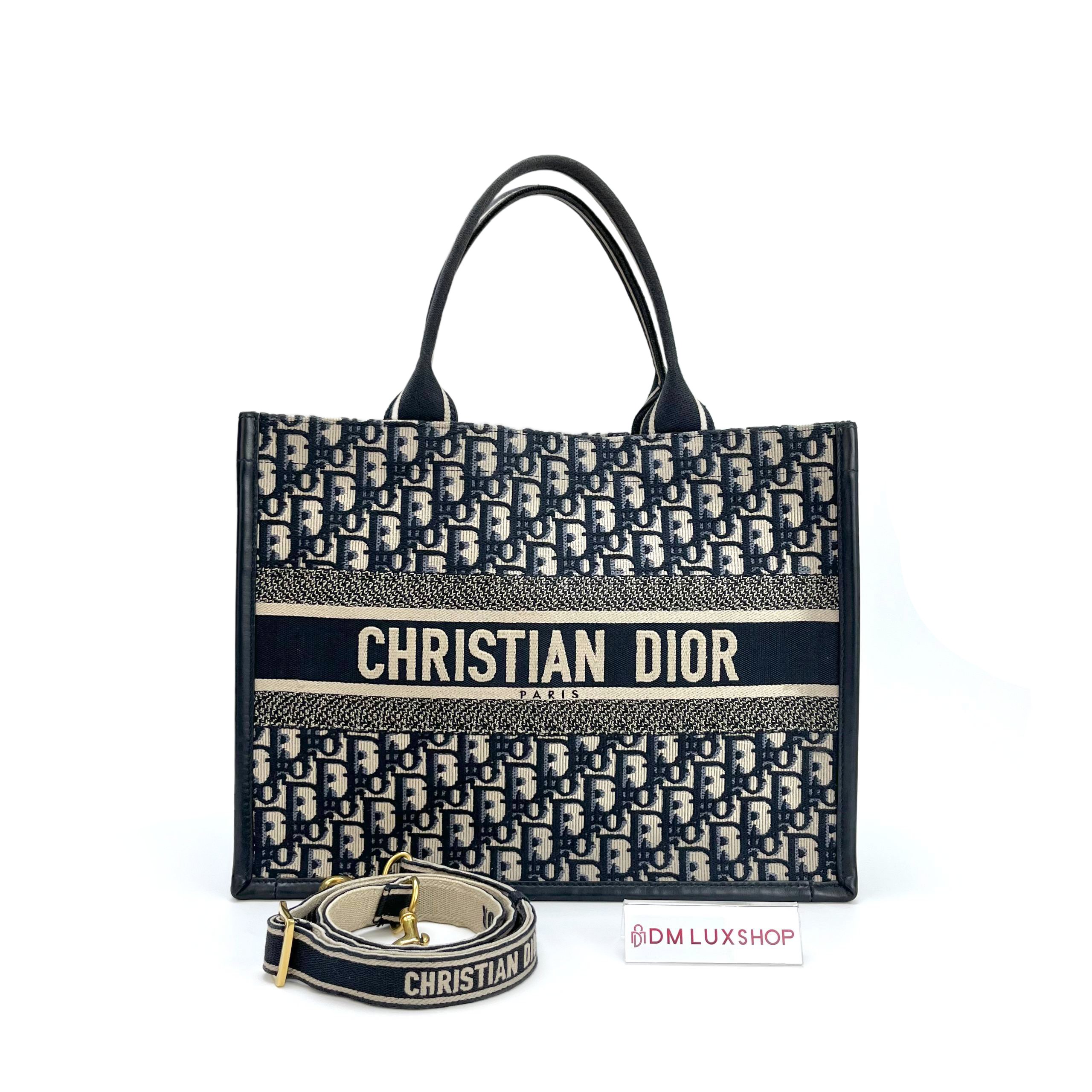 Dior Blue Oblique Medium Book Tote