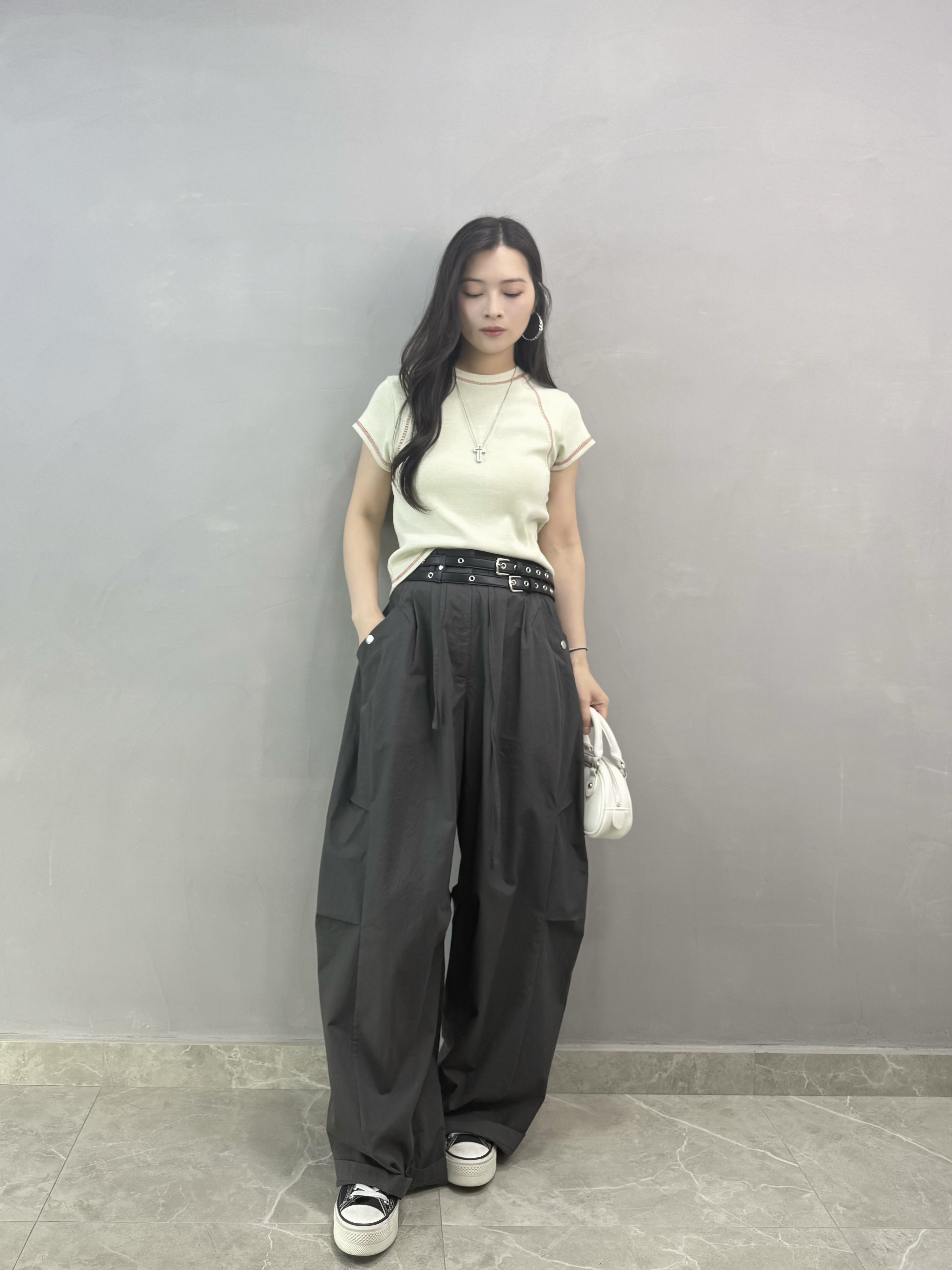 W62 鈒骨彎刀褲