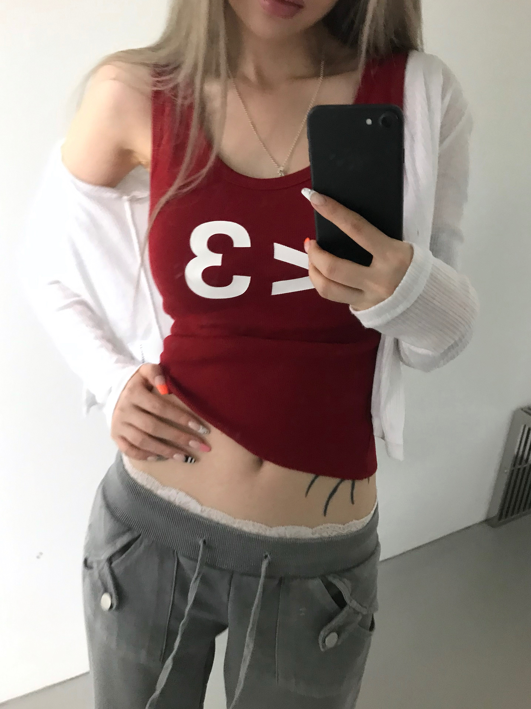 Downtown Girl Heart Print Tank
