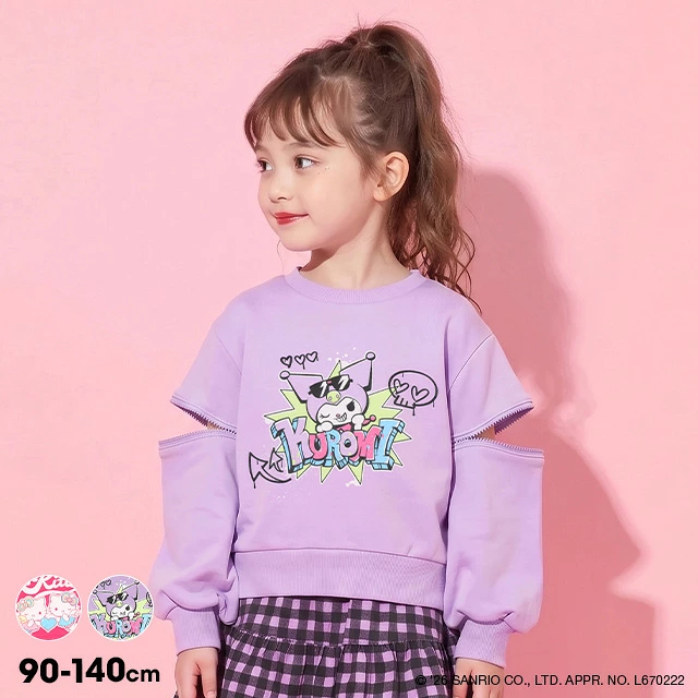 🆕【⭐訂購⭐】🇯🇵日本直送 🌀#Sanrio 袖口拉鍊衛衣 [2款選] 🌀 [PLJA-0222] [261121]