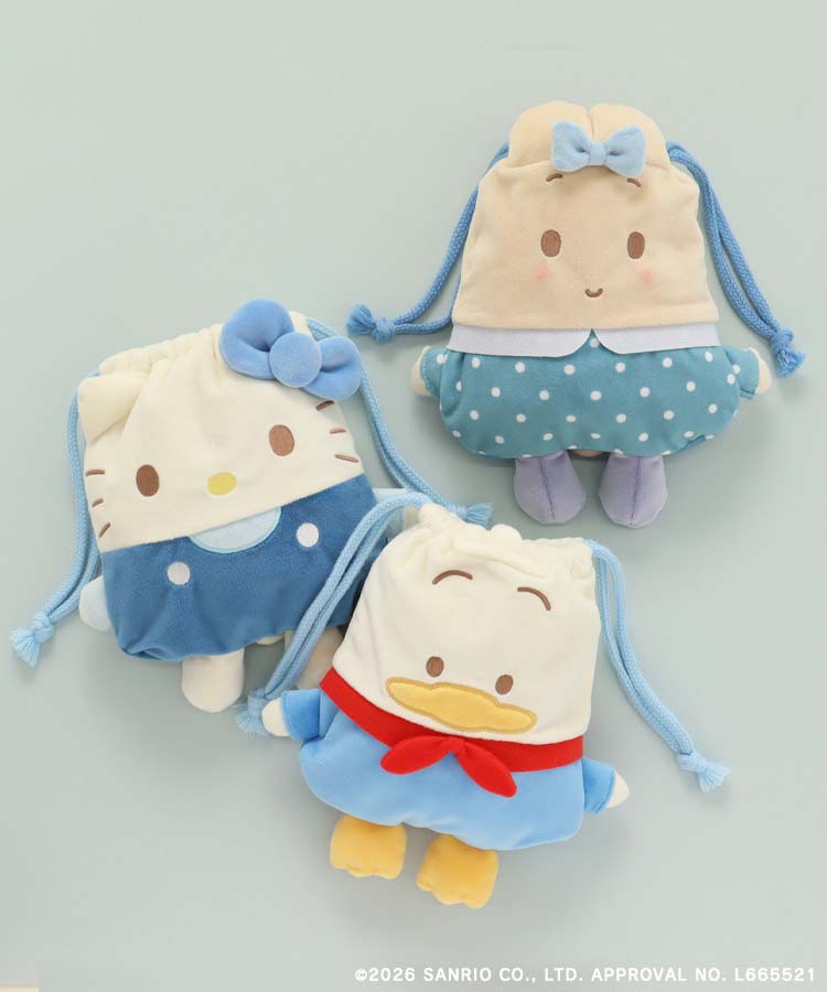 日本預訂📍日本限定Bleu Bleuet x Sanrio系列 - 立體索繩袋