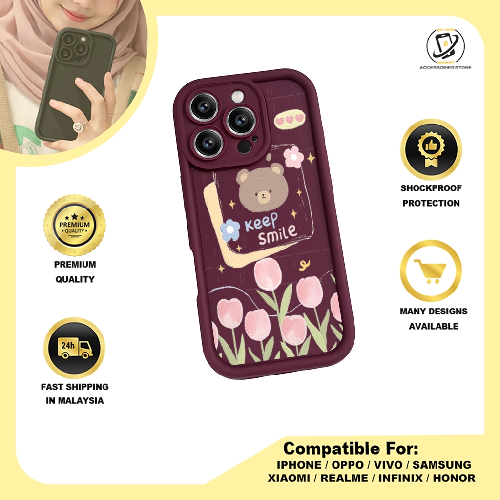 TPU DESIGN CASE PHONE FOR OPPO - DESIGN BEAR D