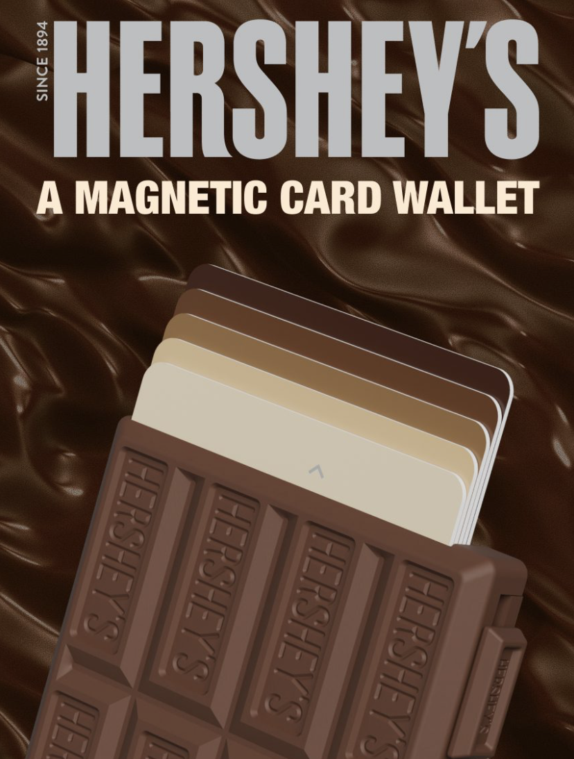 韓國 HERSHEY'S Kisses 朱古力磚 MagSafe 磁吸卡套支架 ｜ Magnetic Card Wallet
