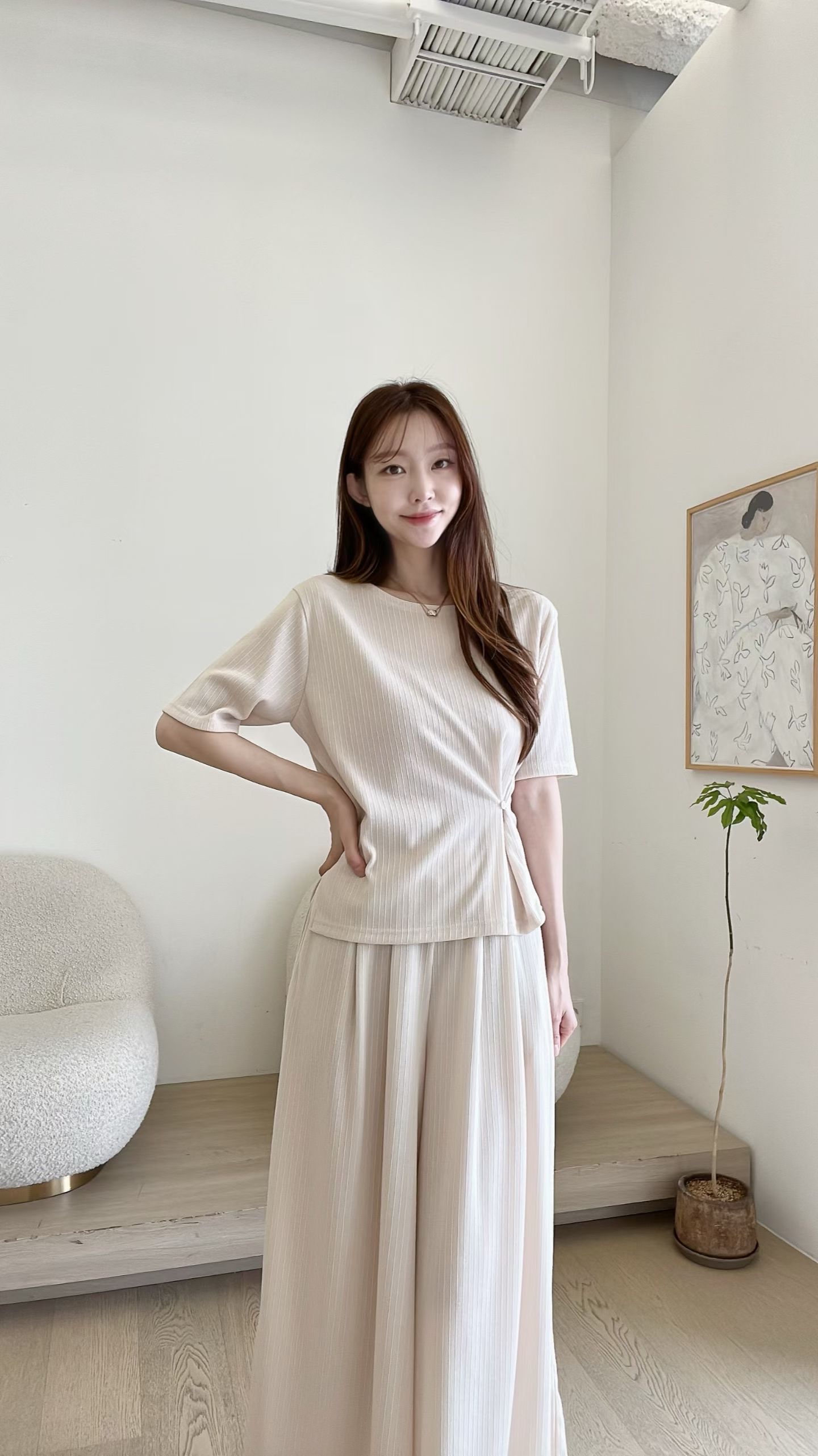 FV33_04 鈕扣修身TEE (3色)