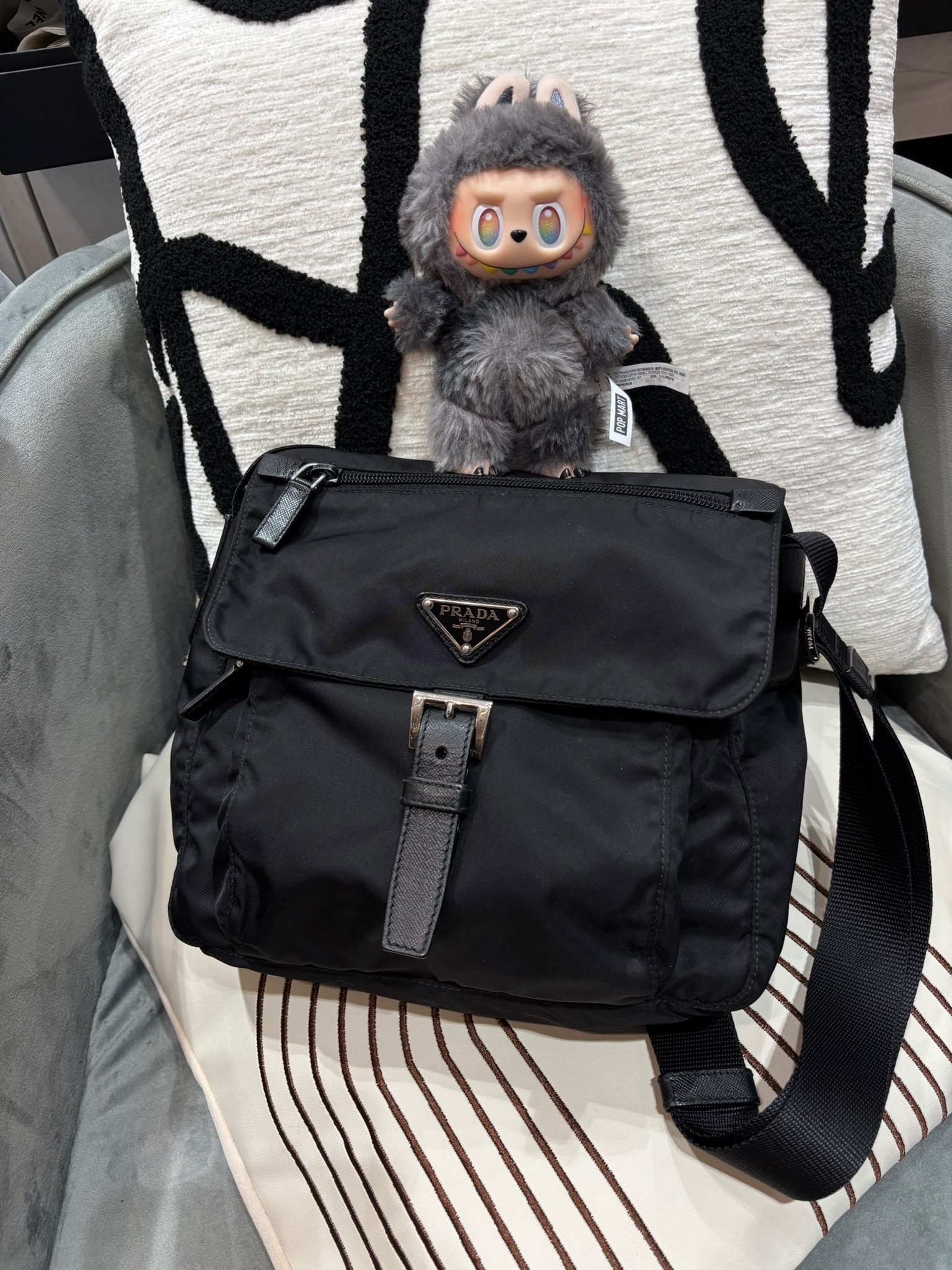 Prada nylon crossbody bag  100%Authentic, 90%new