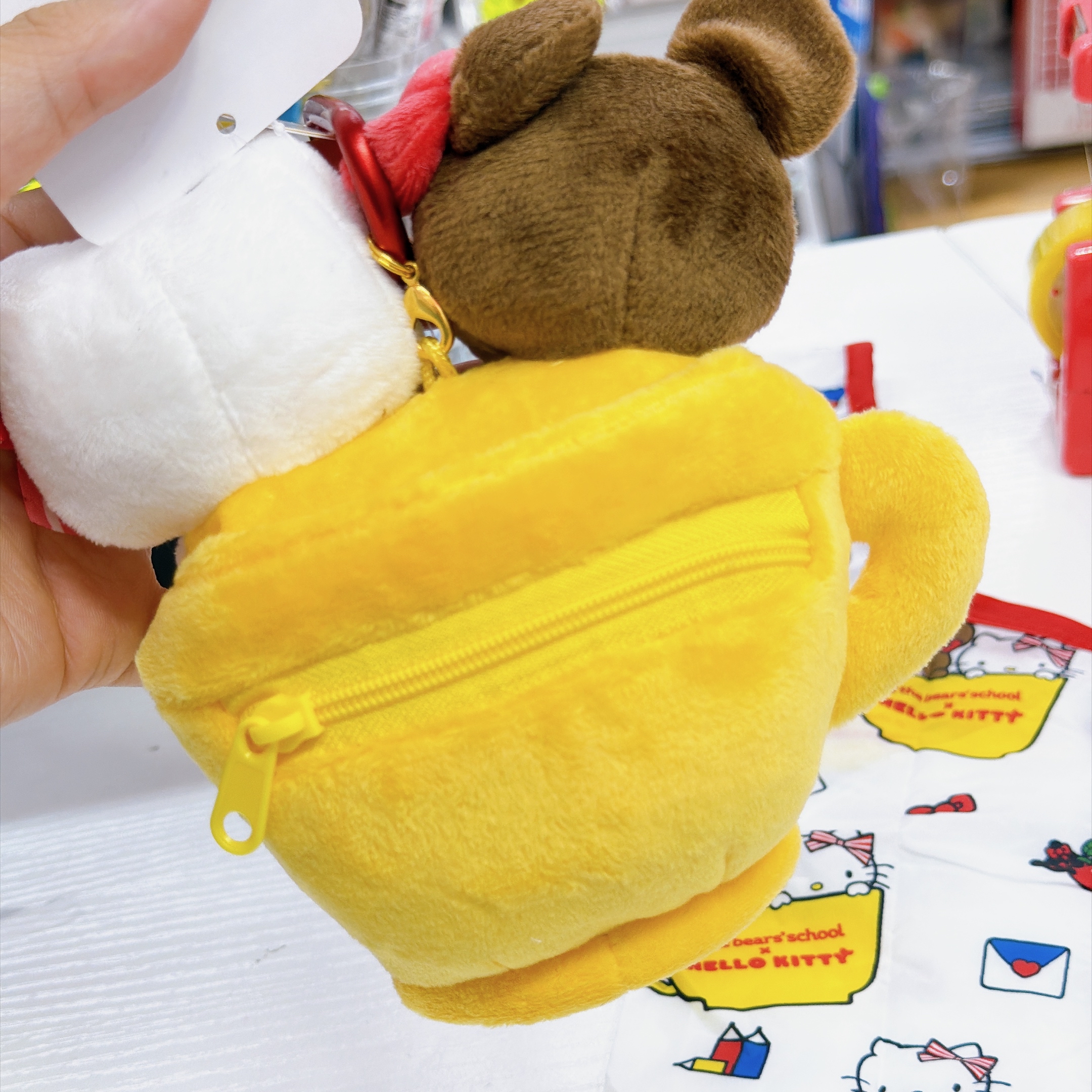 日本直送Sanrio  Hello Kitty jacky 熊仔 合作系列公仔掛飾
