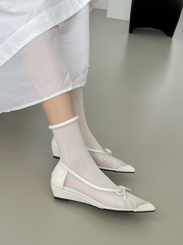 Mesh Pointed Toe Flats (3 colors)