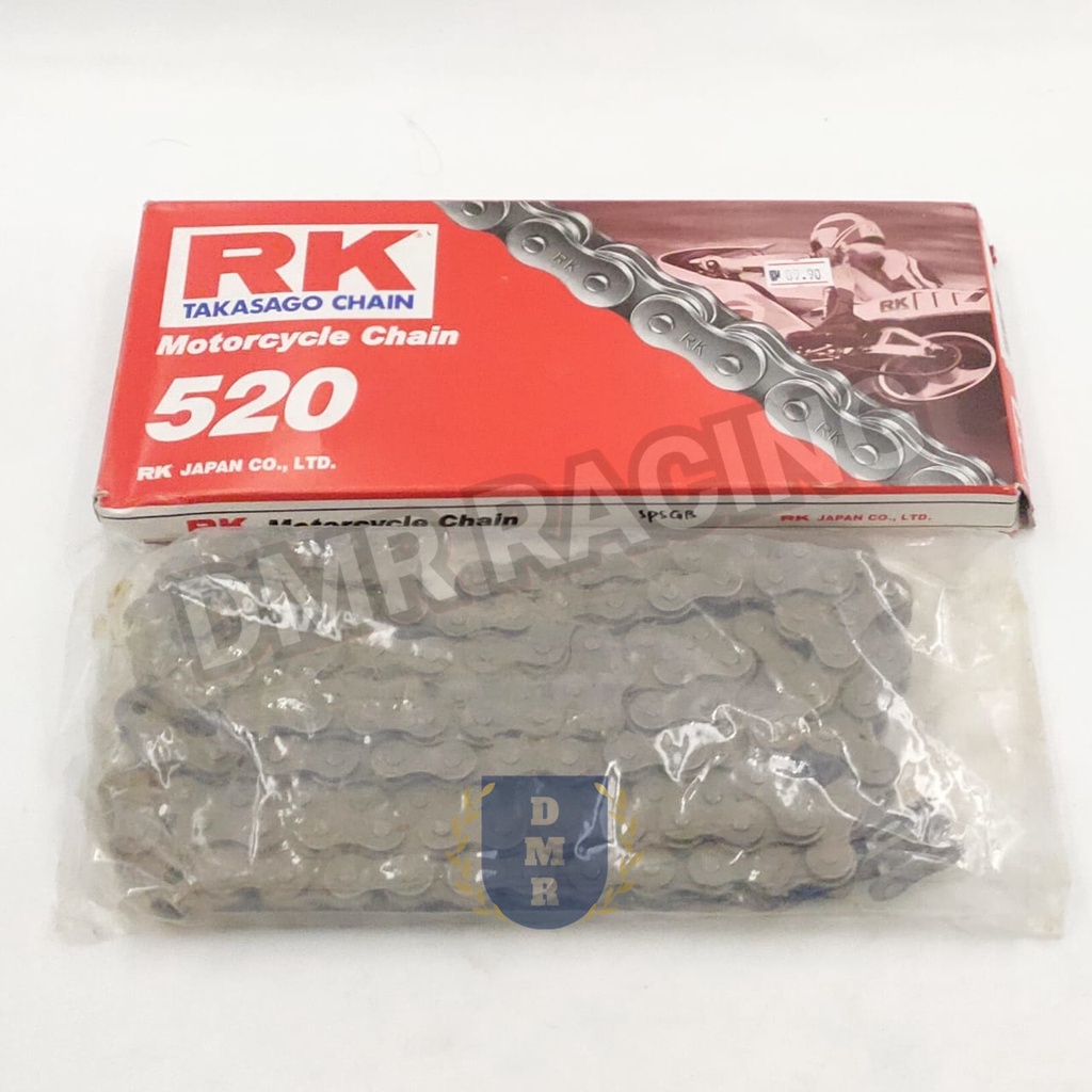 Original RK Japan 520 Motorcycle Chain 120L (R25/NINJA250/CBR250RR/SHR-1/SHR-3/HJ250/KEWS/BNK-3/RNK/FLY250/CHEETAH)