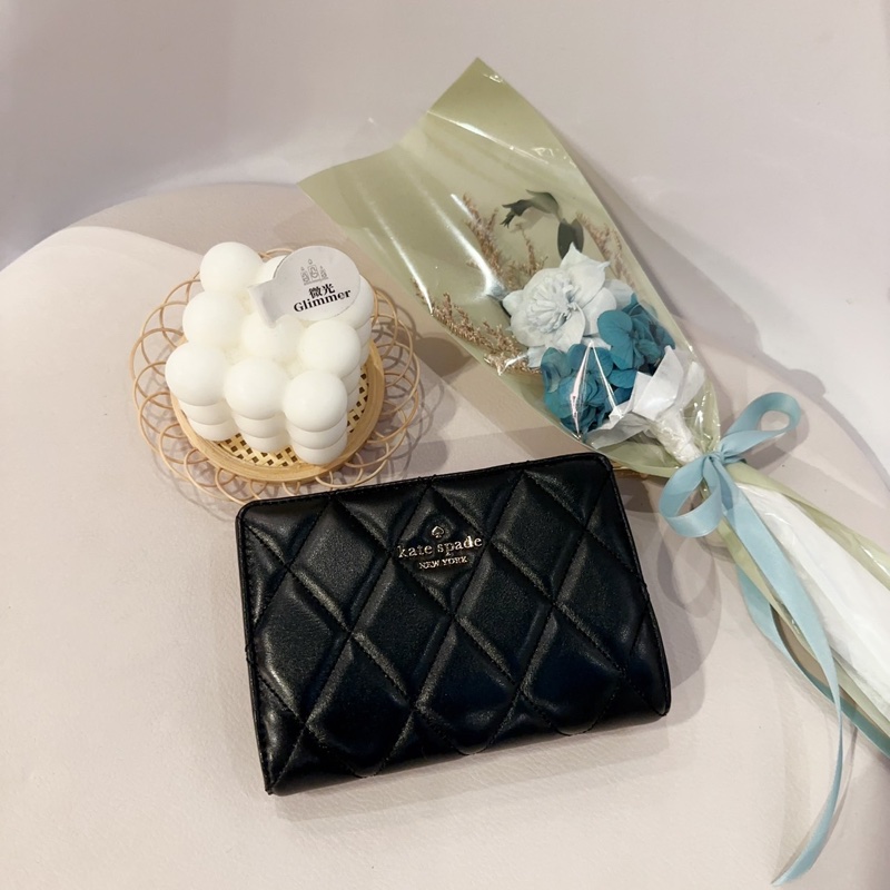香港現貨-KATE SPADE NATALIA MED BIFOLD WALLET BLK