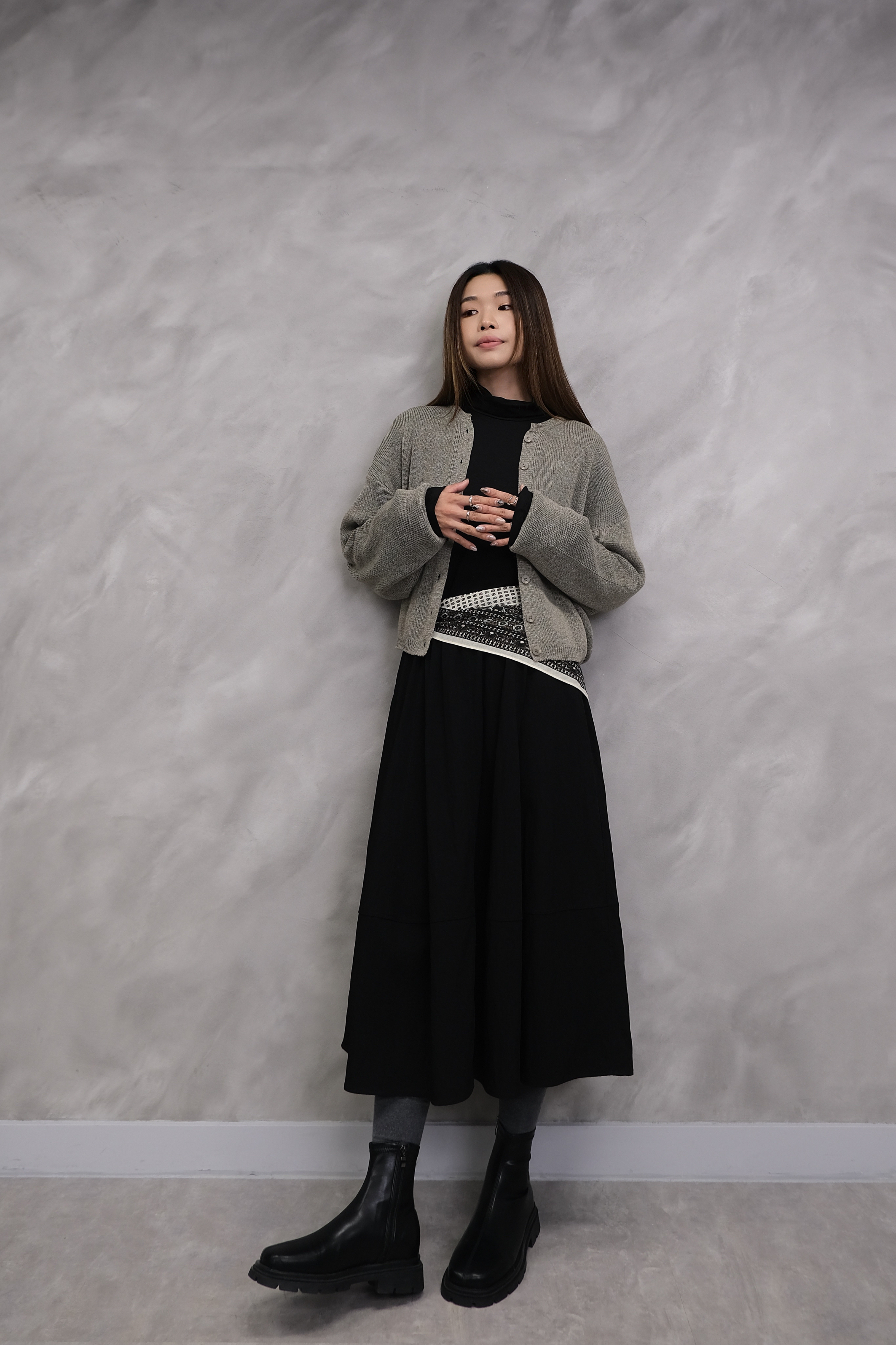 The Noir Flow Skirt #sk50