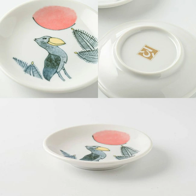 💢限時特價發售💢 🔥🔥【日本製《花札豆皿》美濃燒陶瓷小碟】