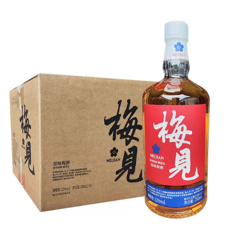 梅見青梅原味梅酒 Meijian Original Green Plum Wine 12% 750ml (1 x 6 x 750ml)  