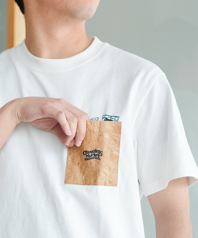 CUS購物車口袋TEE $139件,2件起$130件。