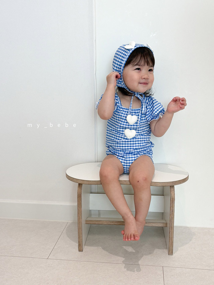 🇰🇷mybebe 泳衣+帽