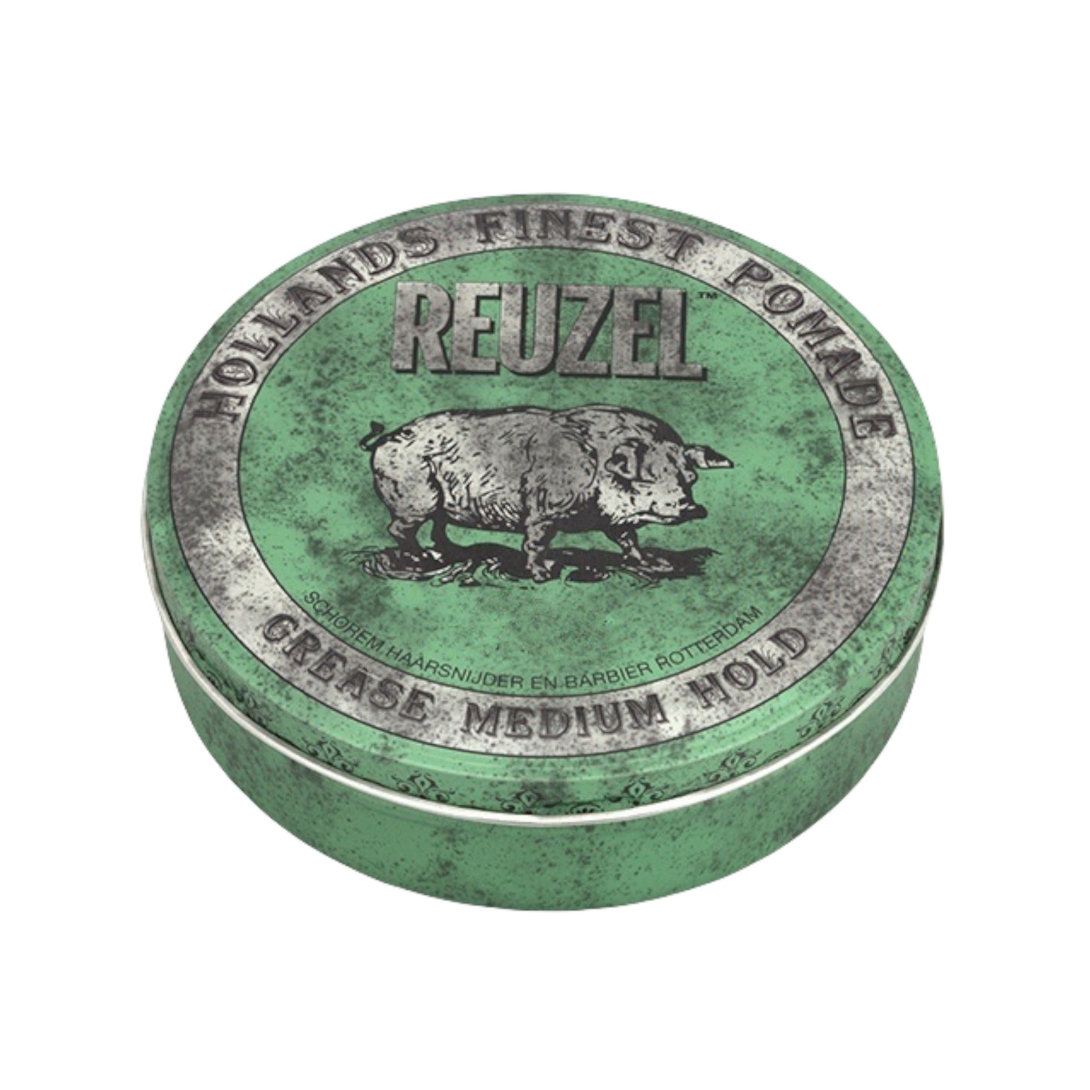 REUZEL Green Grease Medium Hold Pomade 綠豬中強油性髮蠟 1.3oz / 35g