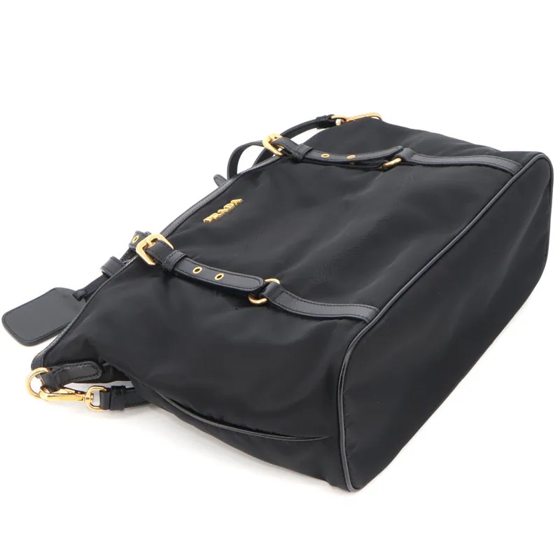Prada Tessuto Nylon Saffiano 2-way Tote Bag