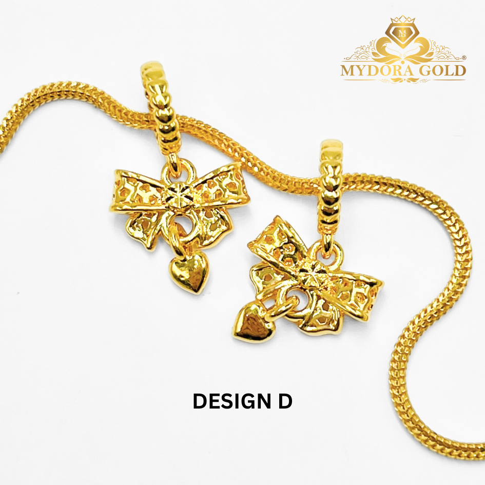 MYDORA Charm Lacy Ribbon Full Gold (5G) l EMAS 916/22K