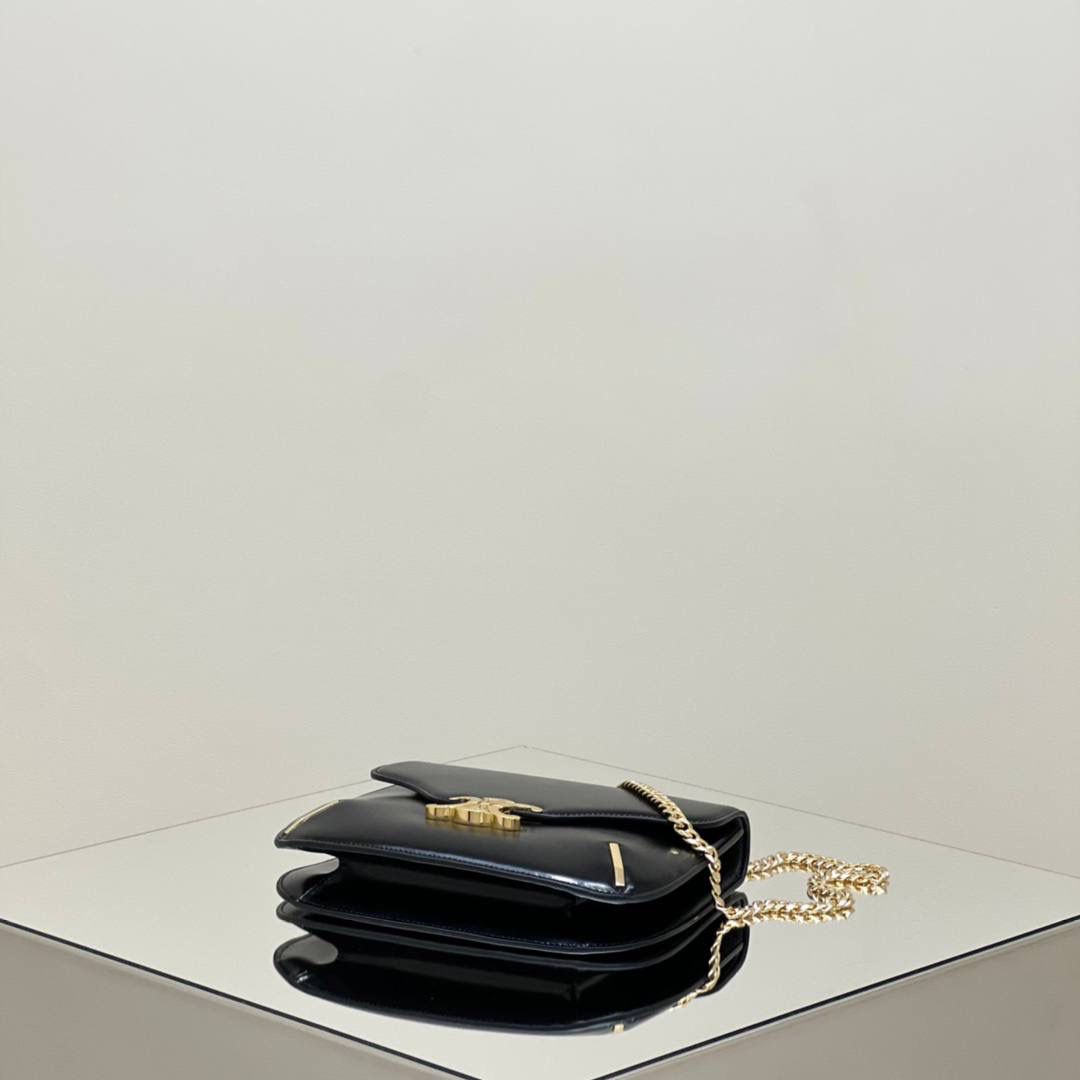 🔥大货实拍图 𝗖𝗘𝗟𝗜𝗡𝗘 ♥ 𝗕𝗘𝗦𝗔𝗖𝗘链条腋下包 型号：199273 尺寸：中号 24.5*17*4cm 尺寸：小号 19*15*6cm