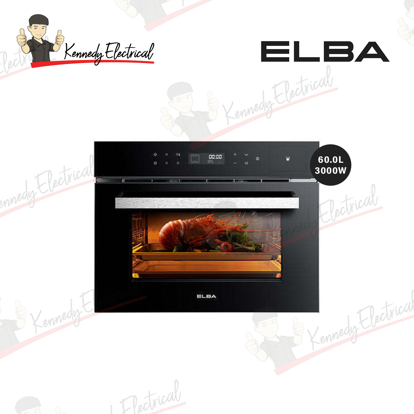 Elba 60L Built-In Steam Oven ESGO-N6088D(BK)