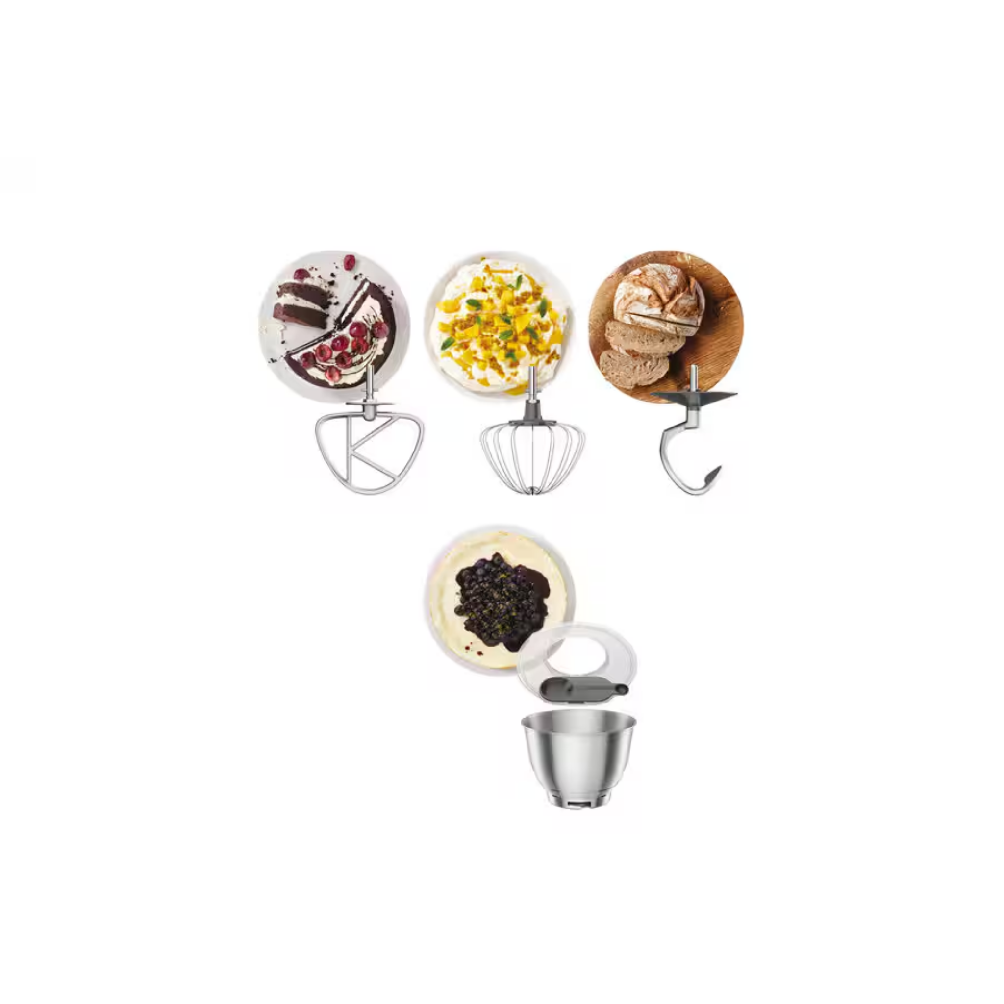 Kenwood 4L 800W Go Stand Mixer Grey (KZM35.000GY)