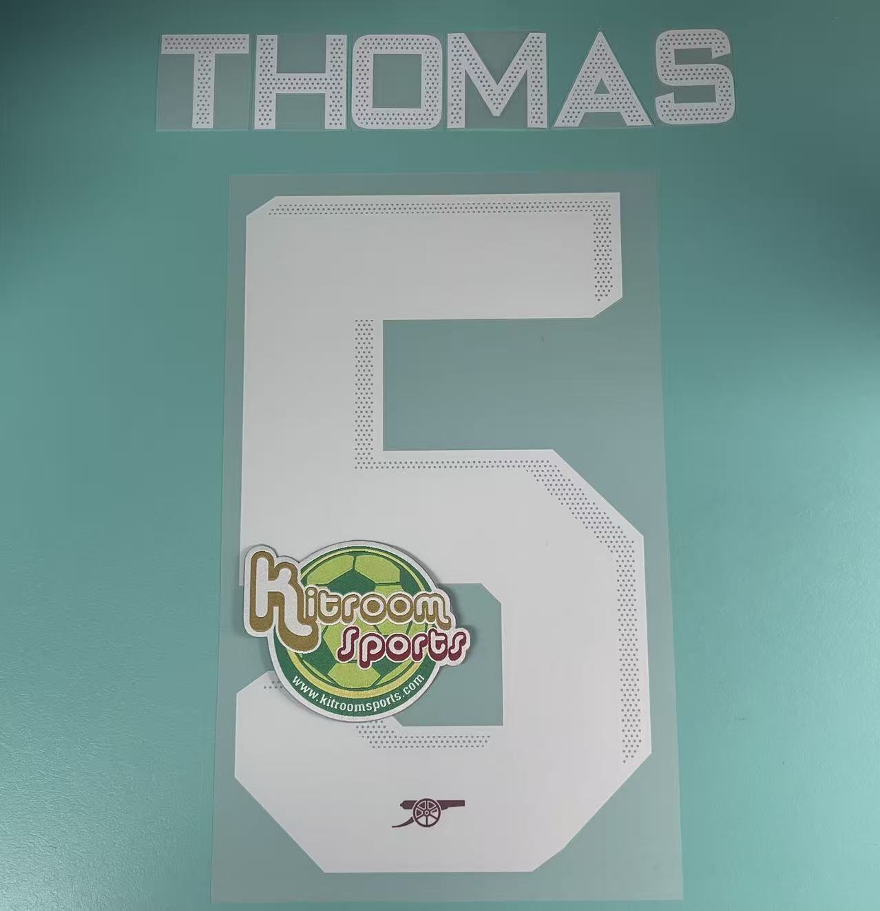 2022-23 Arsenal Home UCL Nameset #5 THOMAS