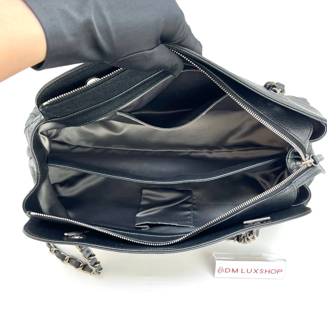 Chanel Black Caviar Timeless Chain Shoulder Bag (Serial 13)