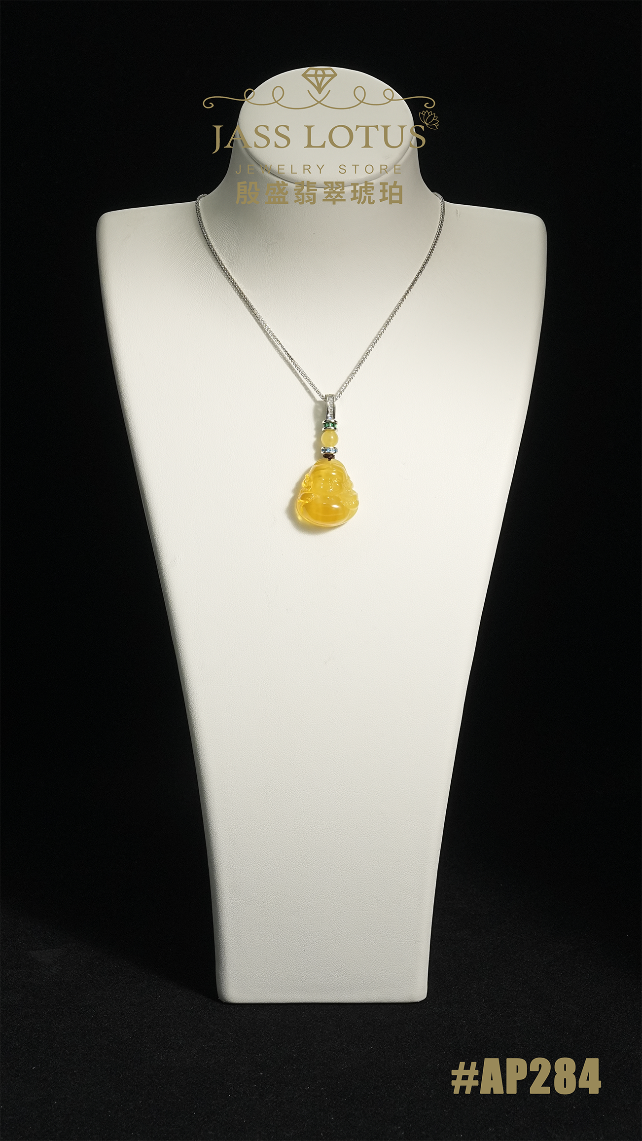 俄羅斯天然蜜蠟雞油黃財神吊墜