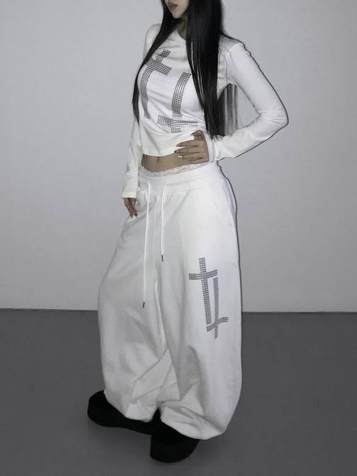 Studded Cross Long Sleeve