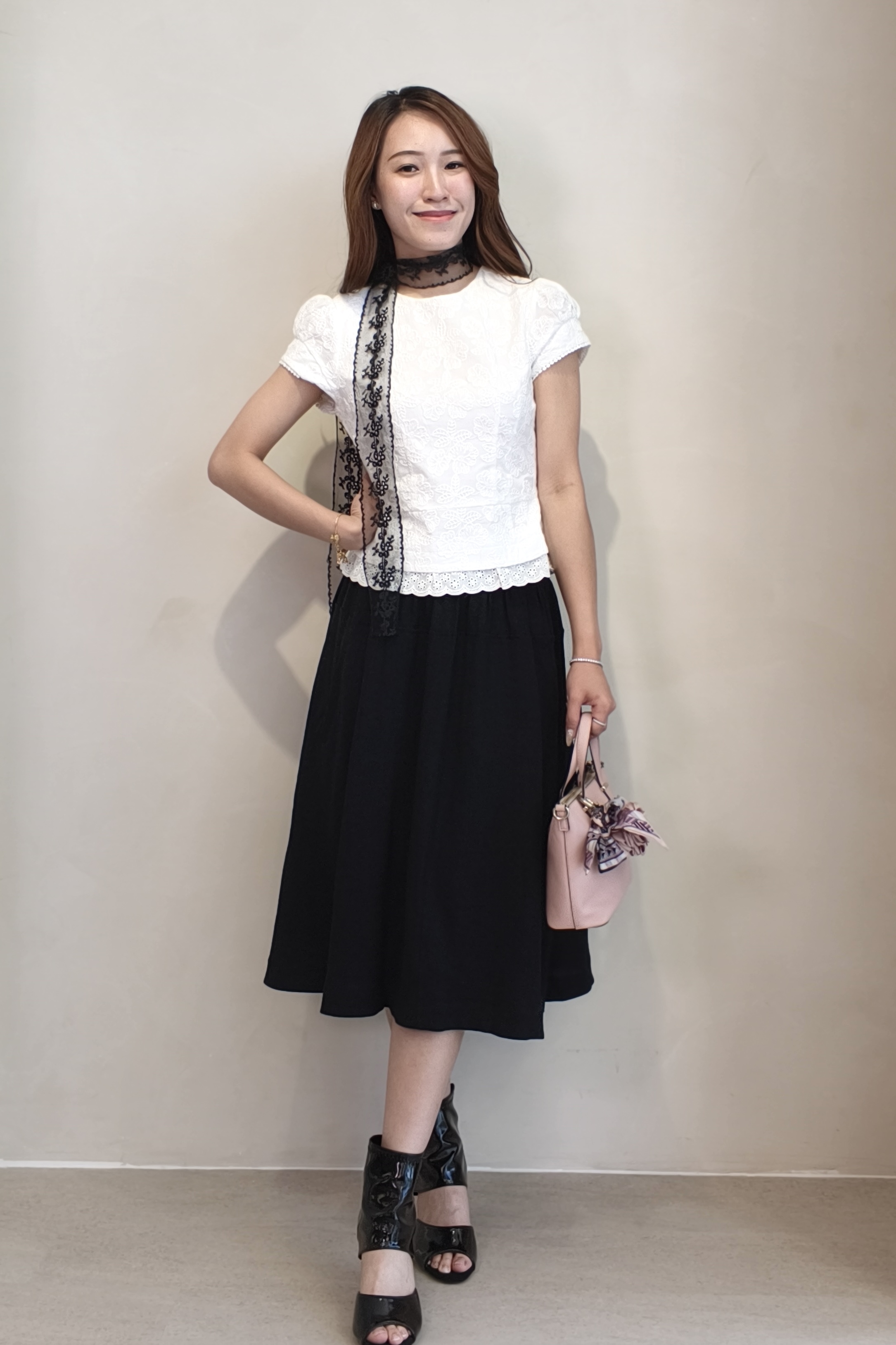 CS1419 Celeste Flow Midi Skirt