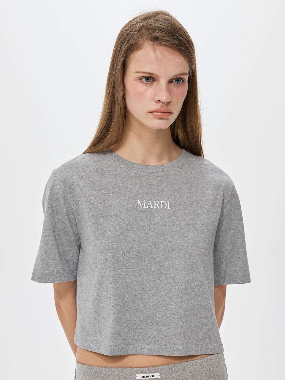 *🇰🇷韓國直送Mardi Mercredi 🇰🇷韓國專門店 🆕2026年最最新款CROPPED BASIC TSHIRT MARDI SERIF LOGO短袖T恤 折扣優惠🈹🈹*