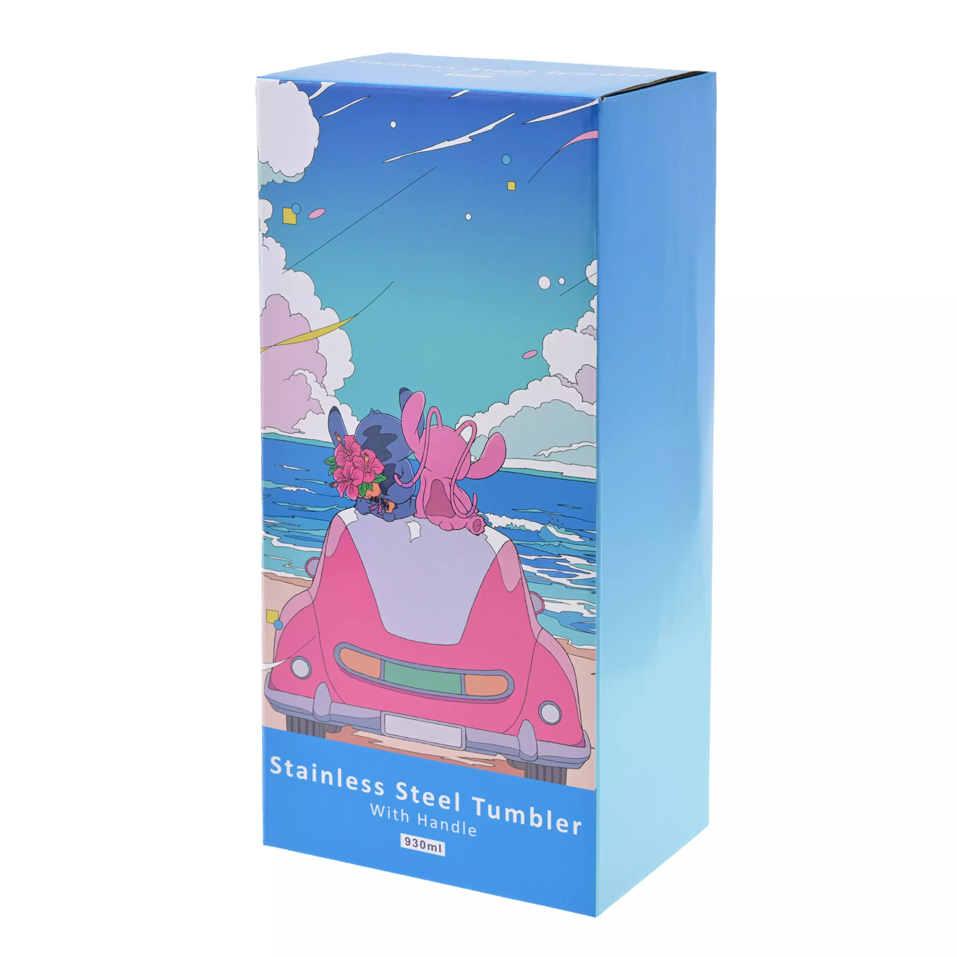 🌸 【預訂】不鏽鋼水杯930ml - STITCH ＆ ANGEL