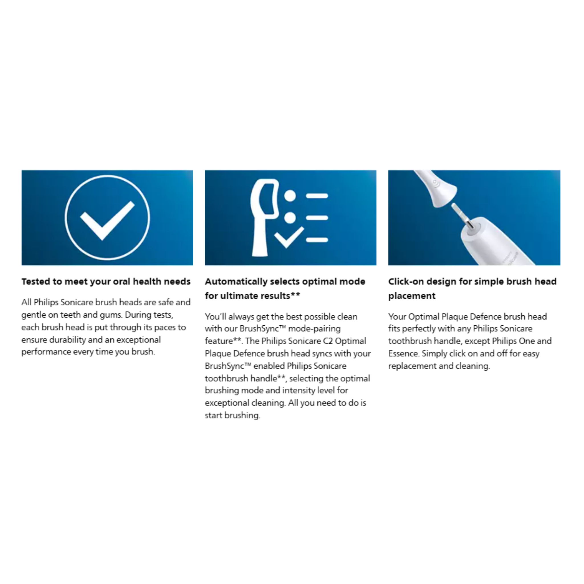 Philips Sonicare C2 Optimal Plaque Defense Toothbrush Heads 2pcs (HX9022/28)