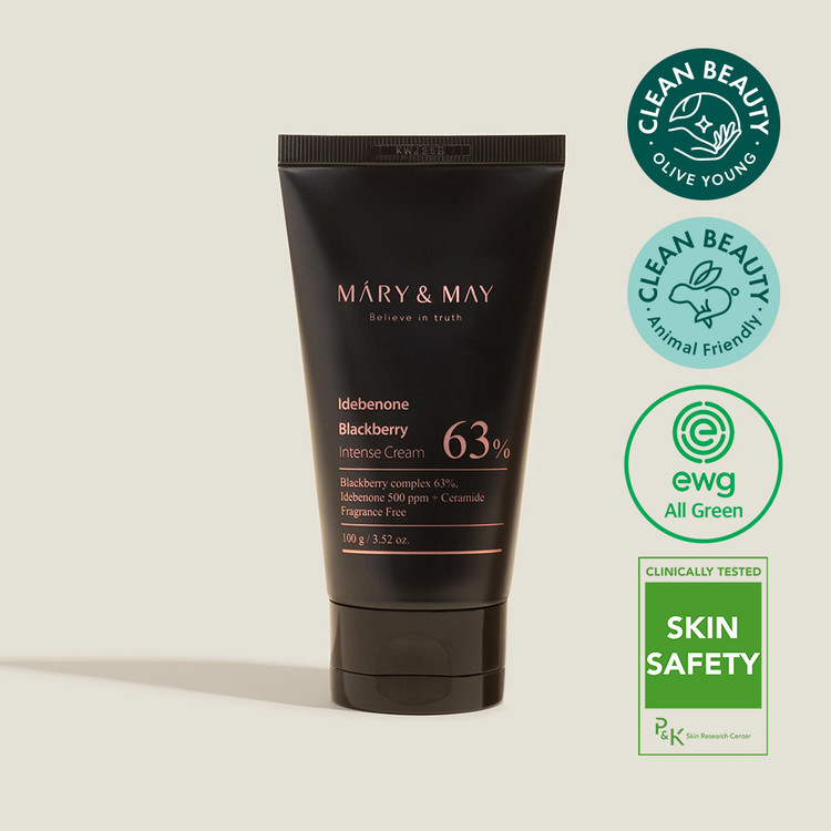 Mary & May Idebenone Blackberry Intense Cream艾地苯黑莓高保濕面霜70g/100g
