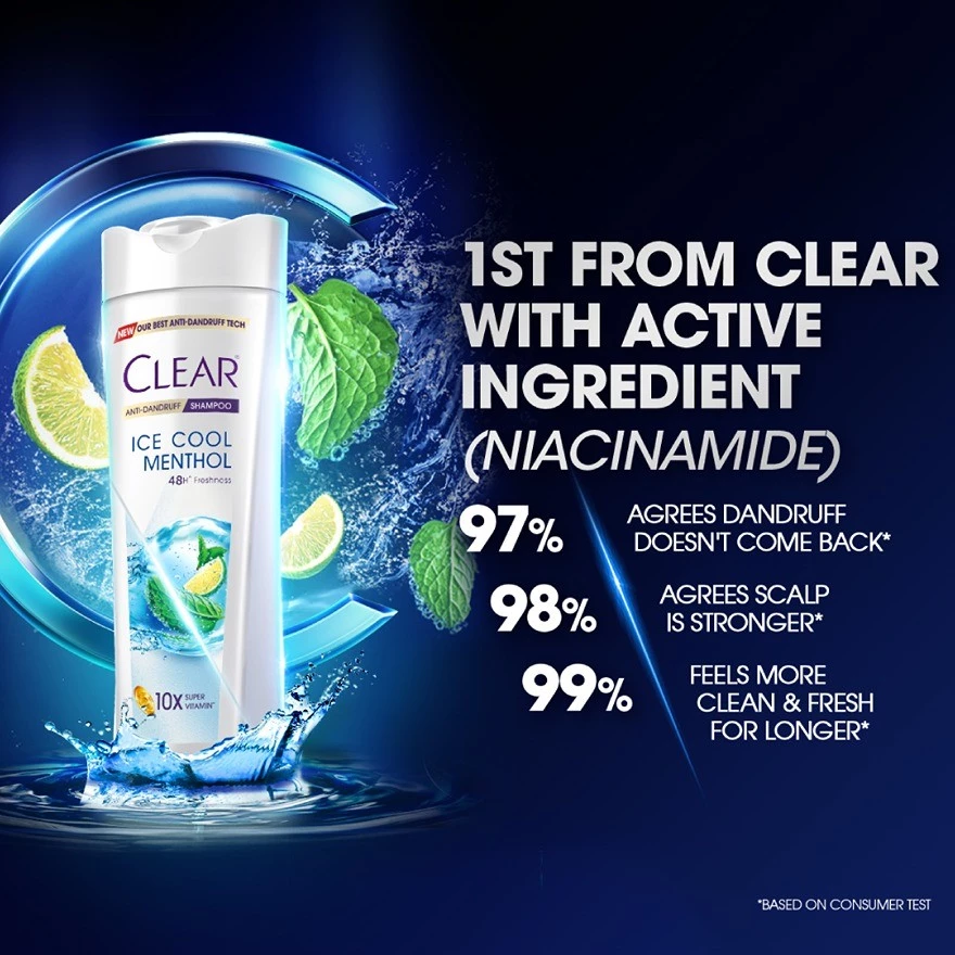 Clear Women Shampoo 170ml - Ice Cool Menthol