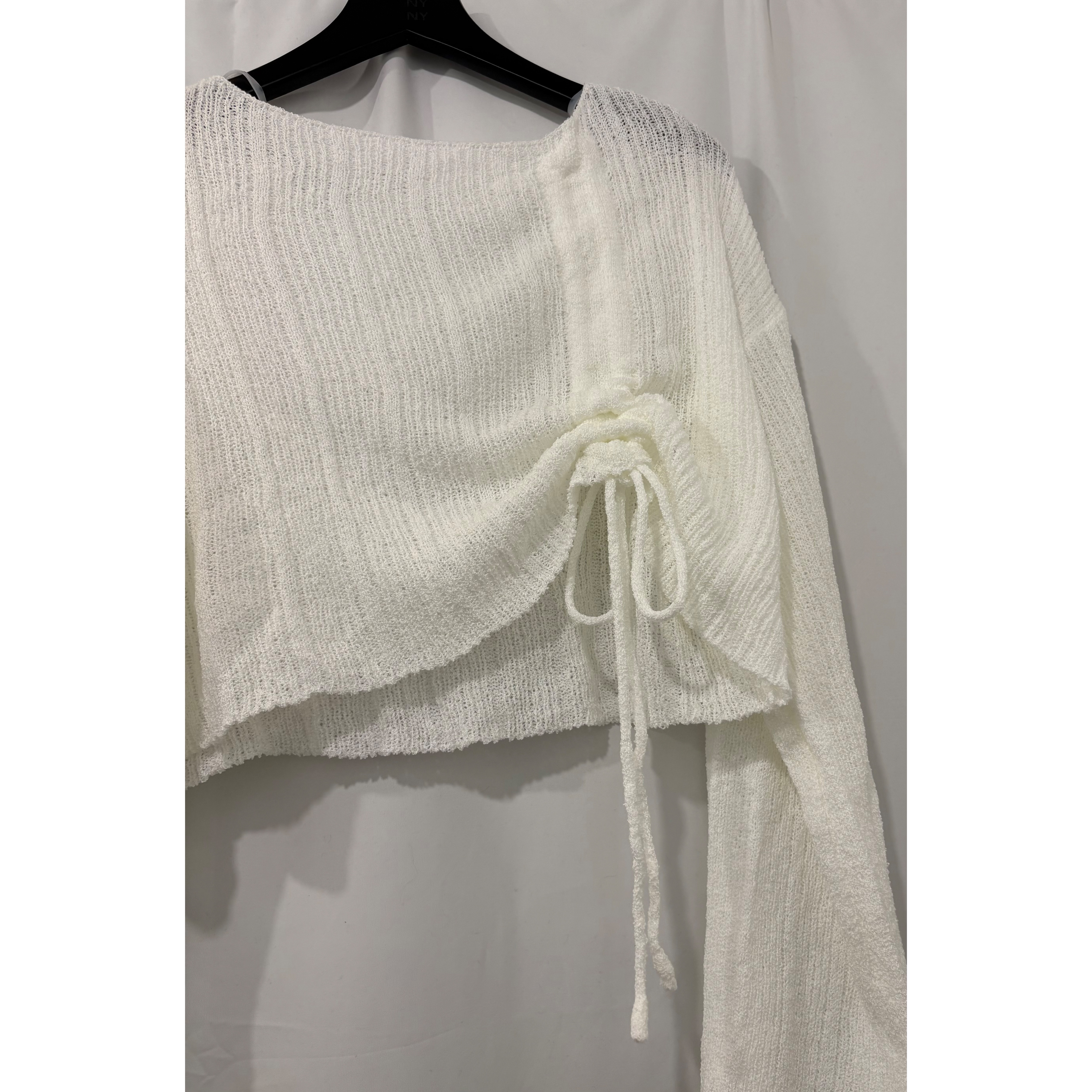 新品價5月22截💙2605T《DRAWSTRING KNIT CROP》