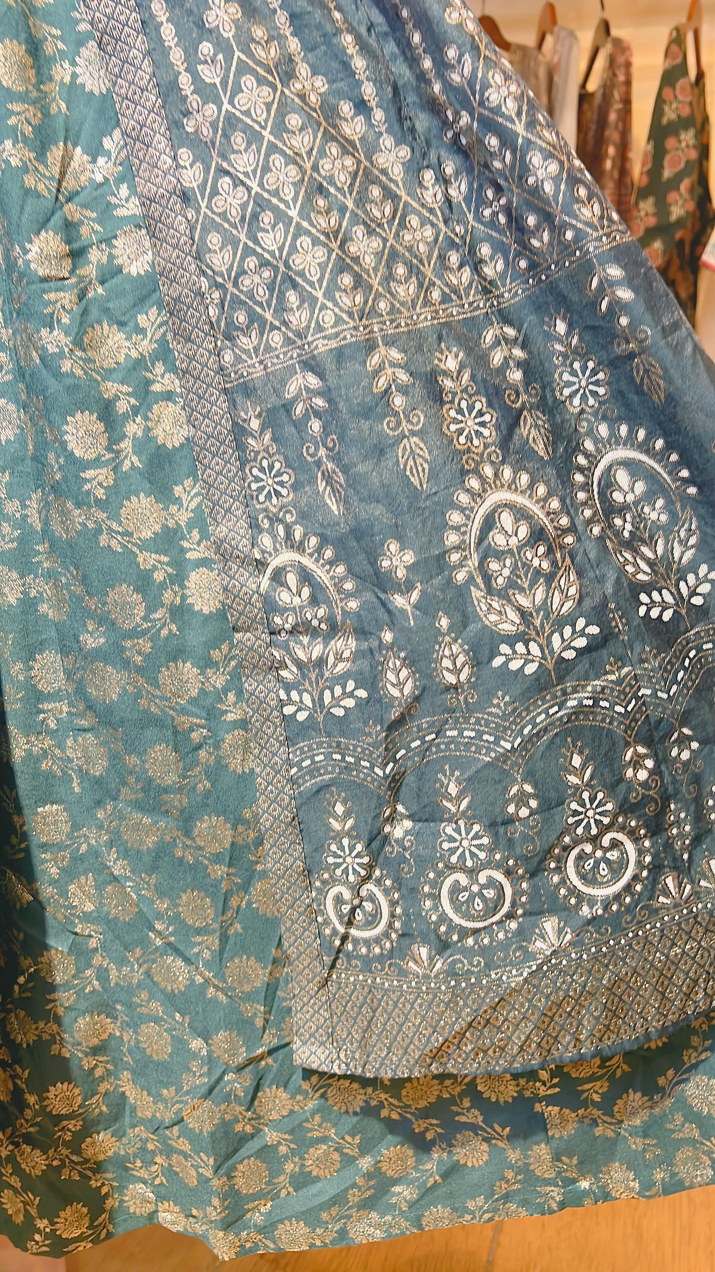 Forest Green Fake 2-layer Mid-sleeve OP 49" #1001