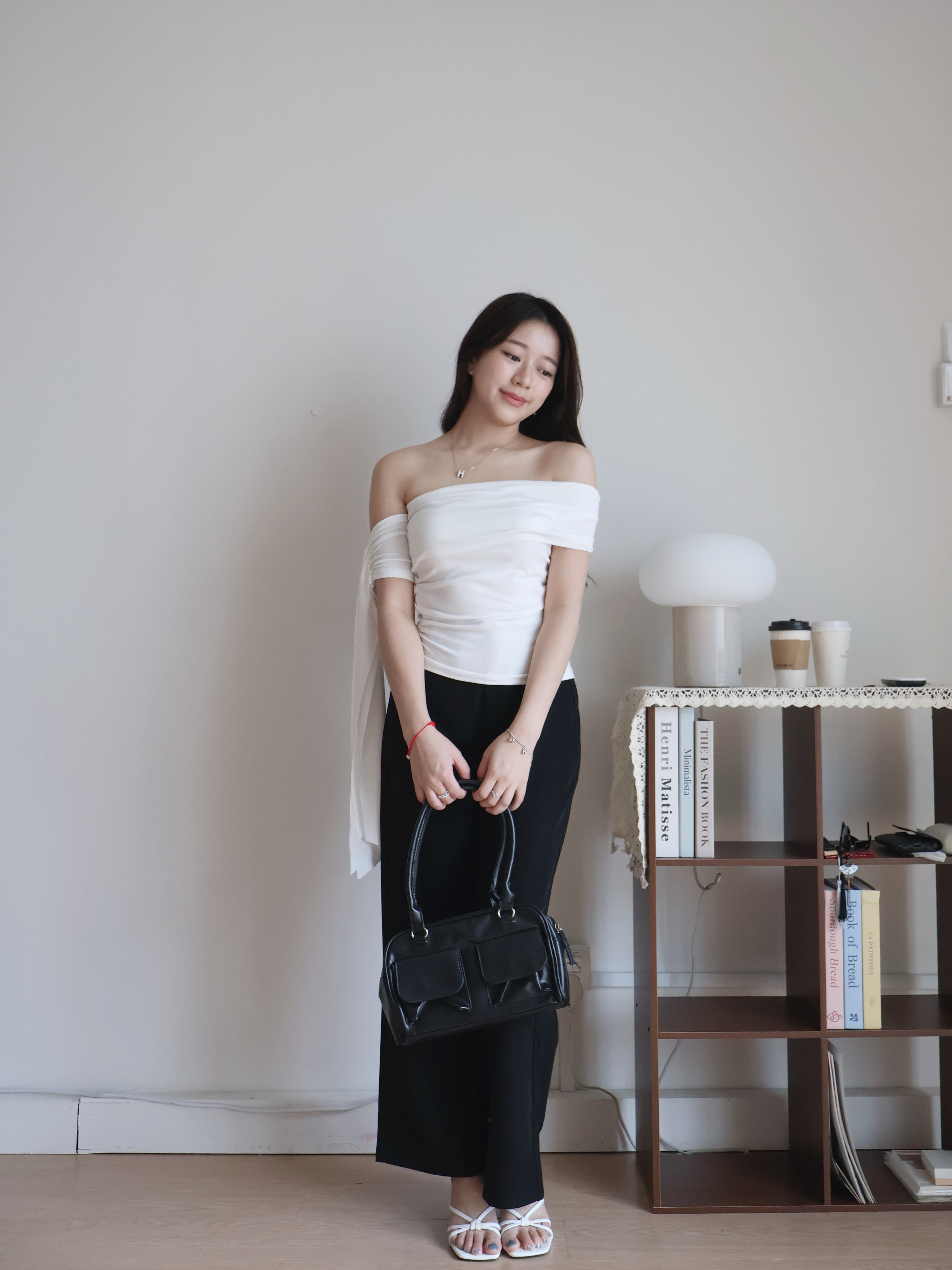 Arthur Off Shoulder Shirt | White