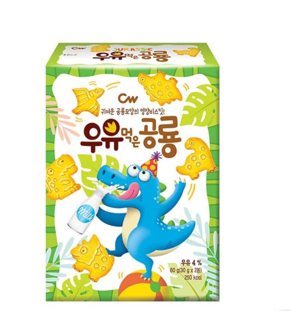 CW-恐龍造型牛奶味餅乾 60g