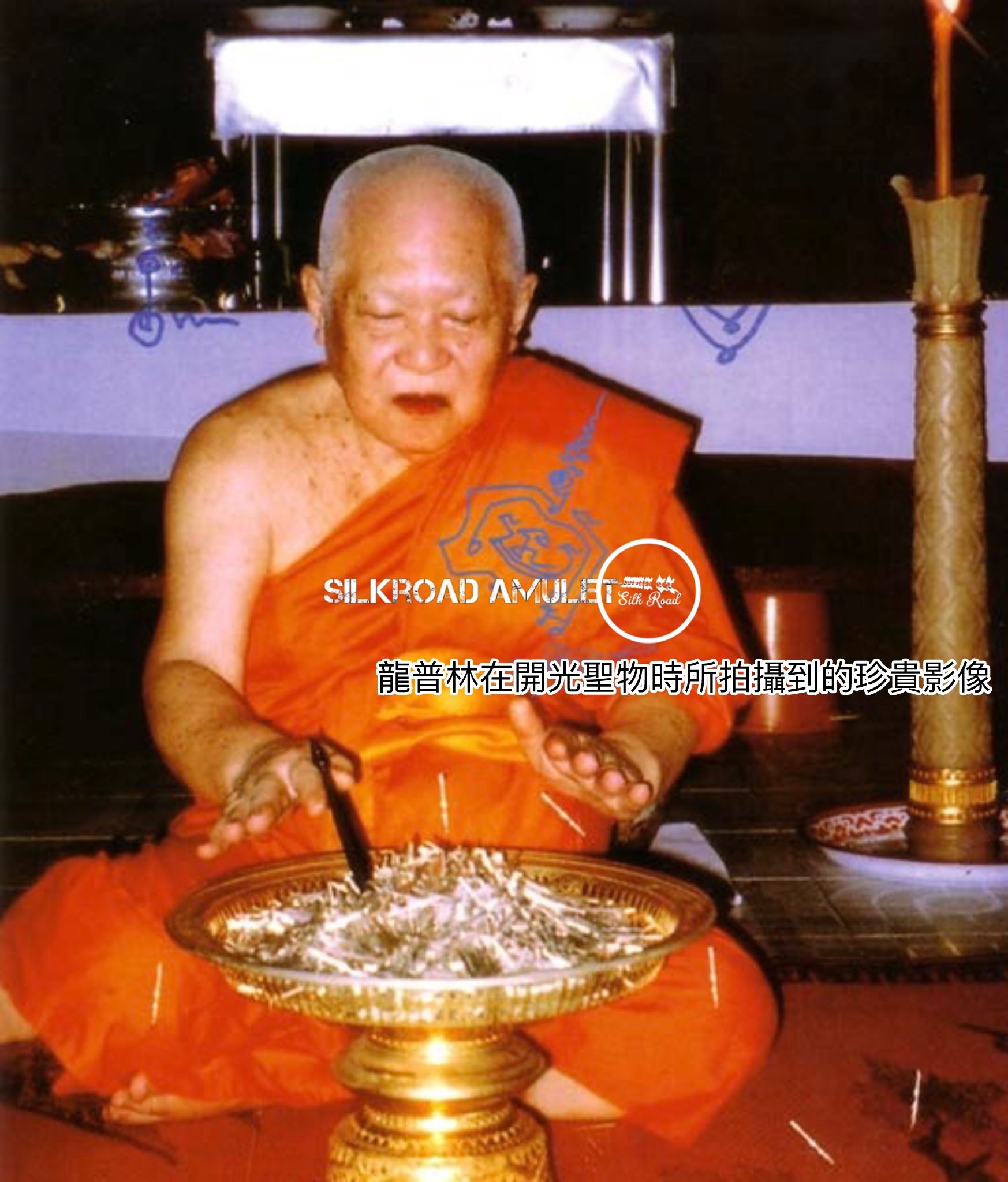 龍普林 佛曆2553 篤既瑪霞立 招財壁虎｜附原裝廟盒｜光學級高透防水殼