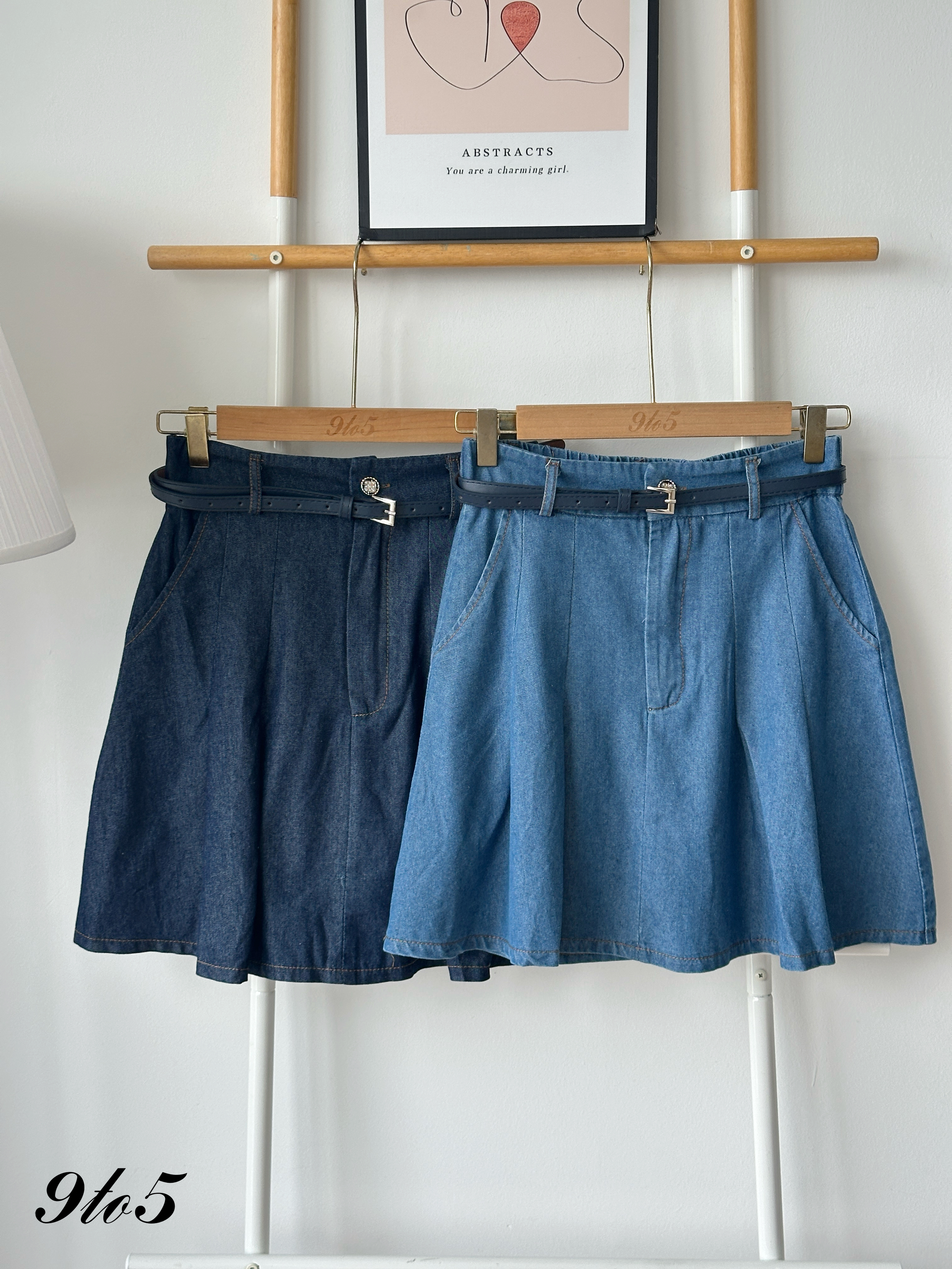 S1955 Short Denim Skirt - 3 Colors 