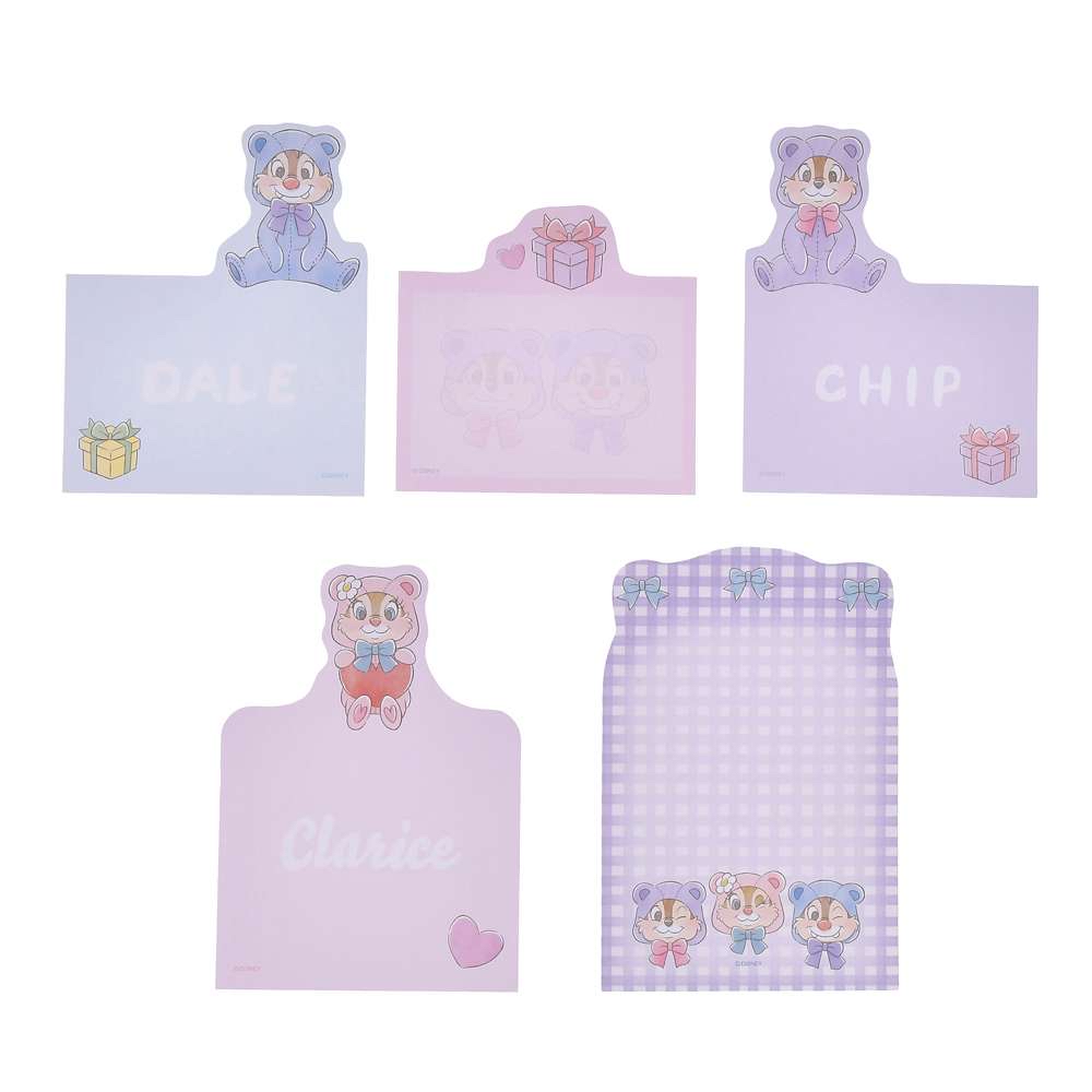 ✈️日本直送🇯🇵預訂🛍日本迪士尼DISNEY Chip & Dale COLLECTION - Chip & Dale, Clarice Memo Pad
