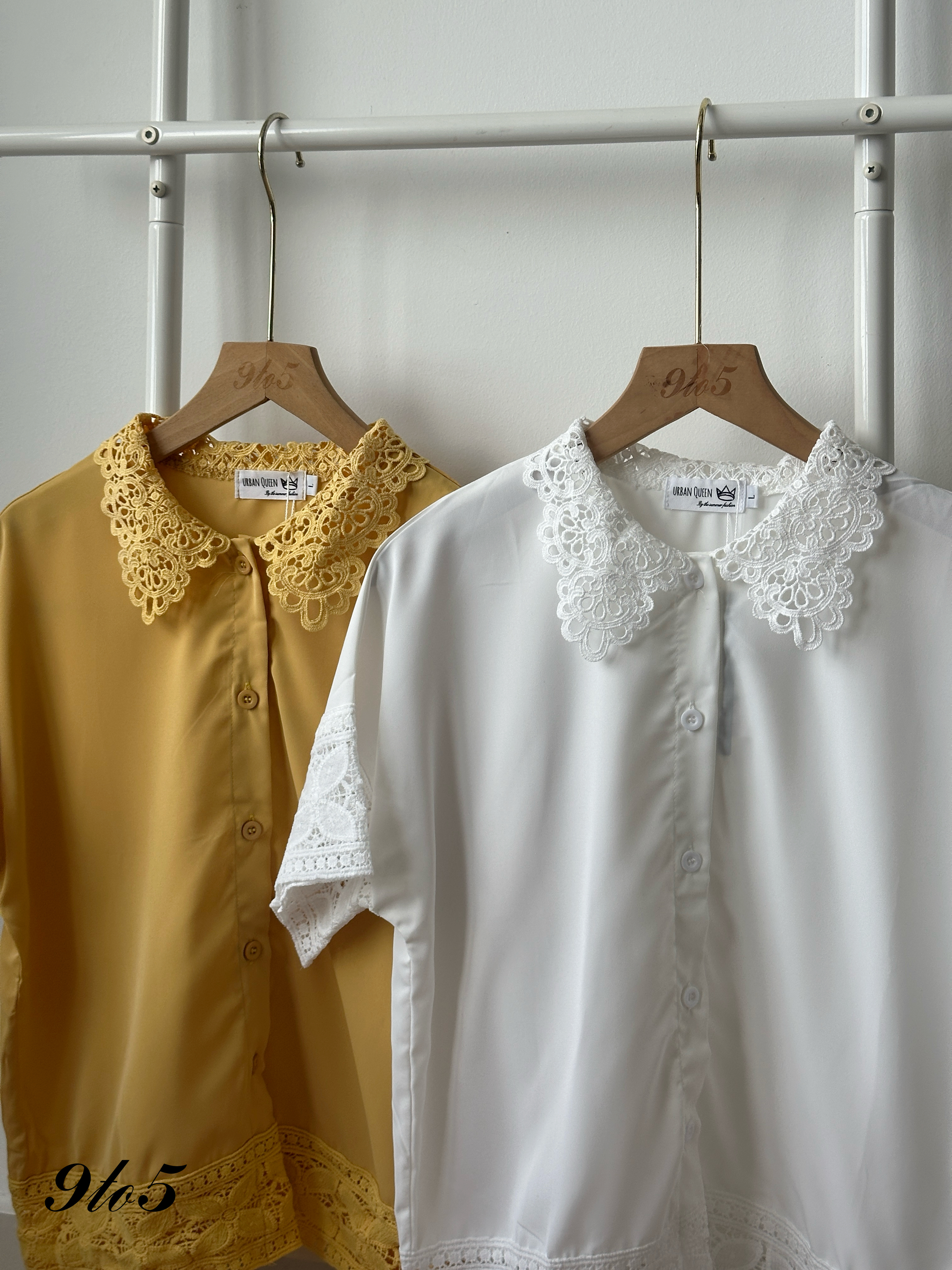 T4170 Lace Detailed Shirt - 4 Colors 