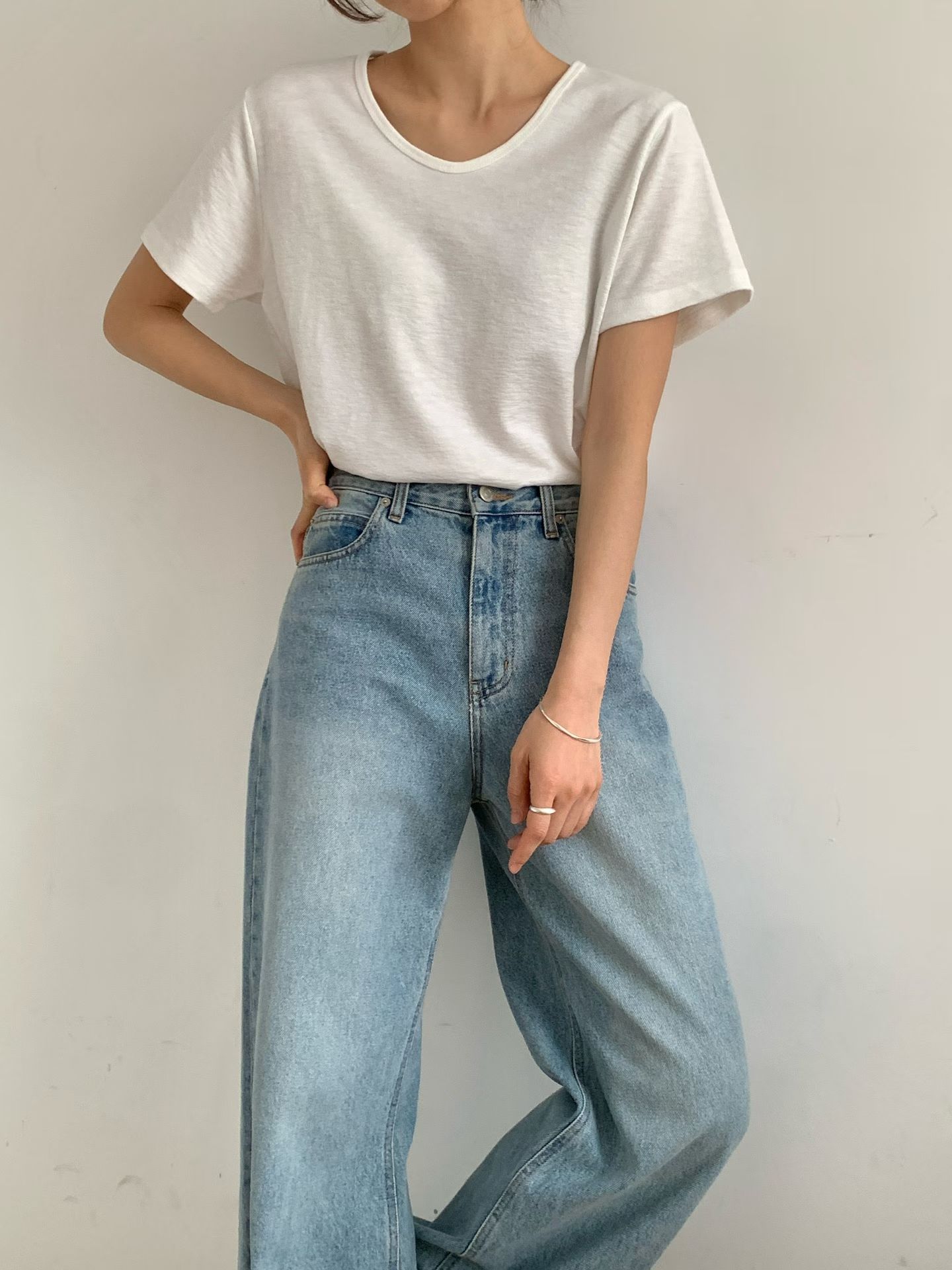 SS2637 簡約大圓領基礎T